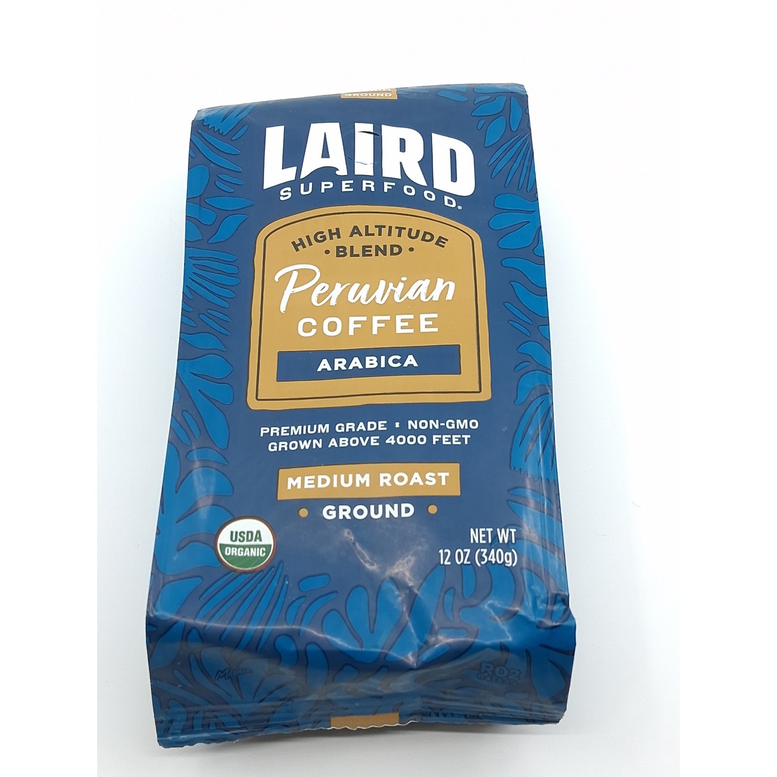 Laird Superfood Organic Peruvian Medium Roast Coffee Arabica – 12 oz BB 1/2027