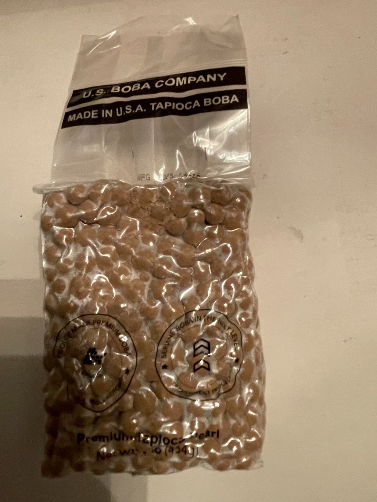 US Boba Co Unsweetened Tapioca Boba Balls Pearl Coffee Flavor 3lb (3 x 1 lb bag)