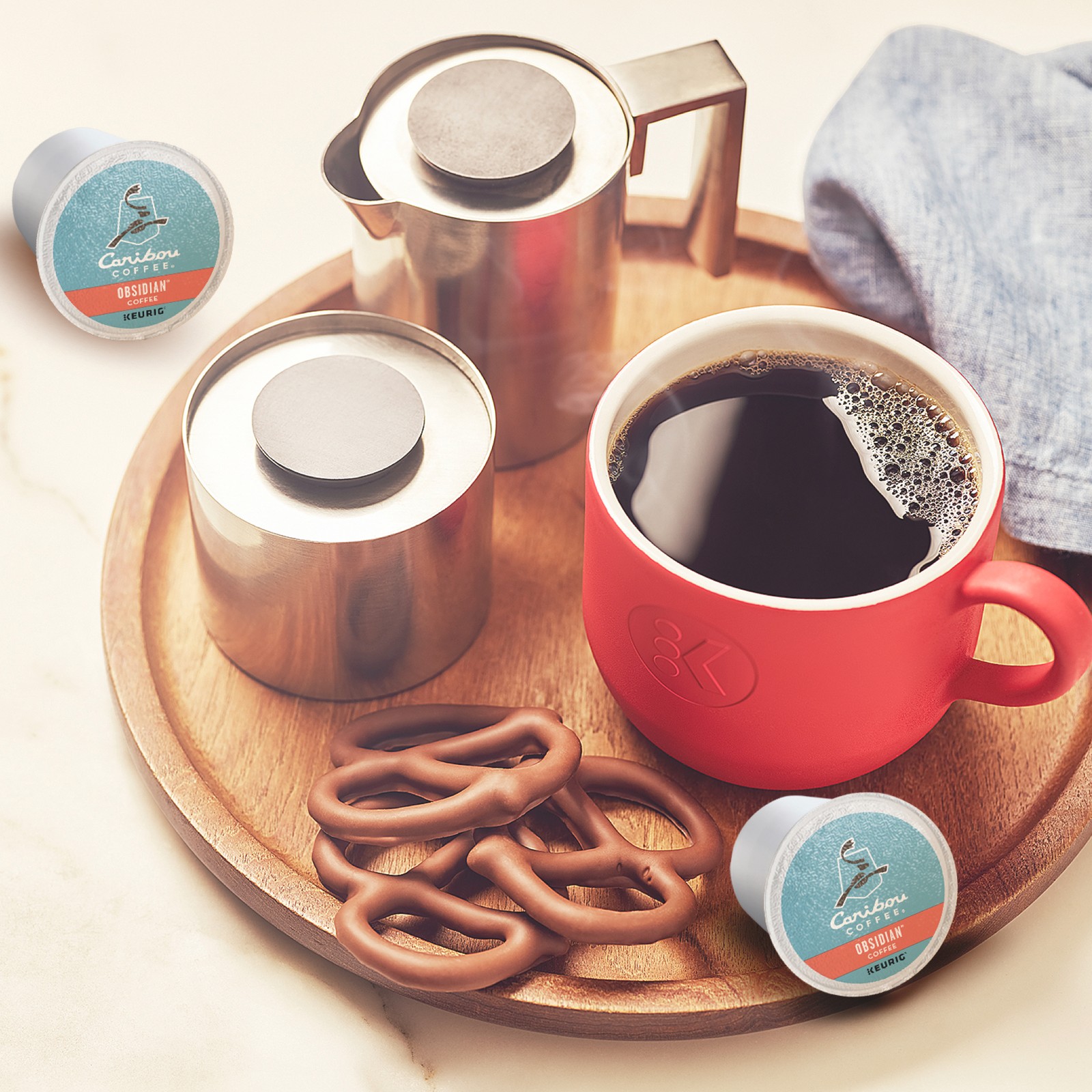 Caribou Coffee Obsidian® Coffee K-Cup® Pods Box 24 Count – Keurig® Single Serve