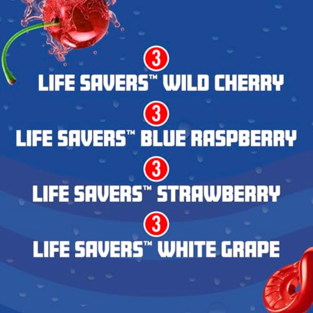 Sparkling Ice® LIFE SAVERS™ Red, White and Blue Variety 17 Fl Oz (Pack of 12)