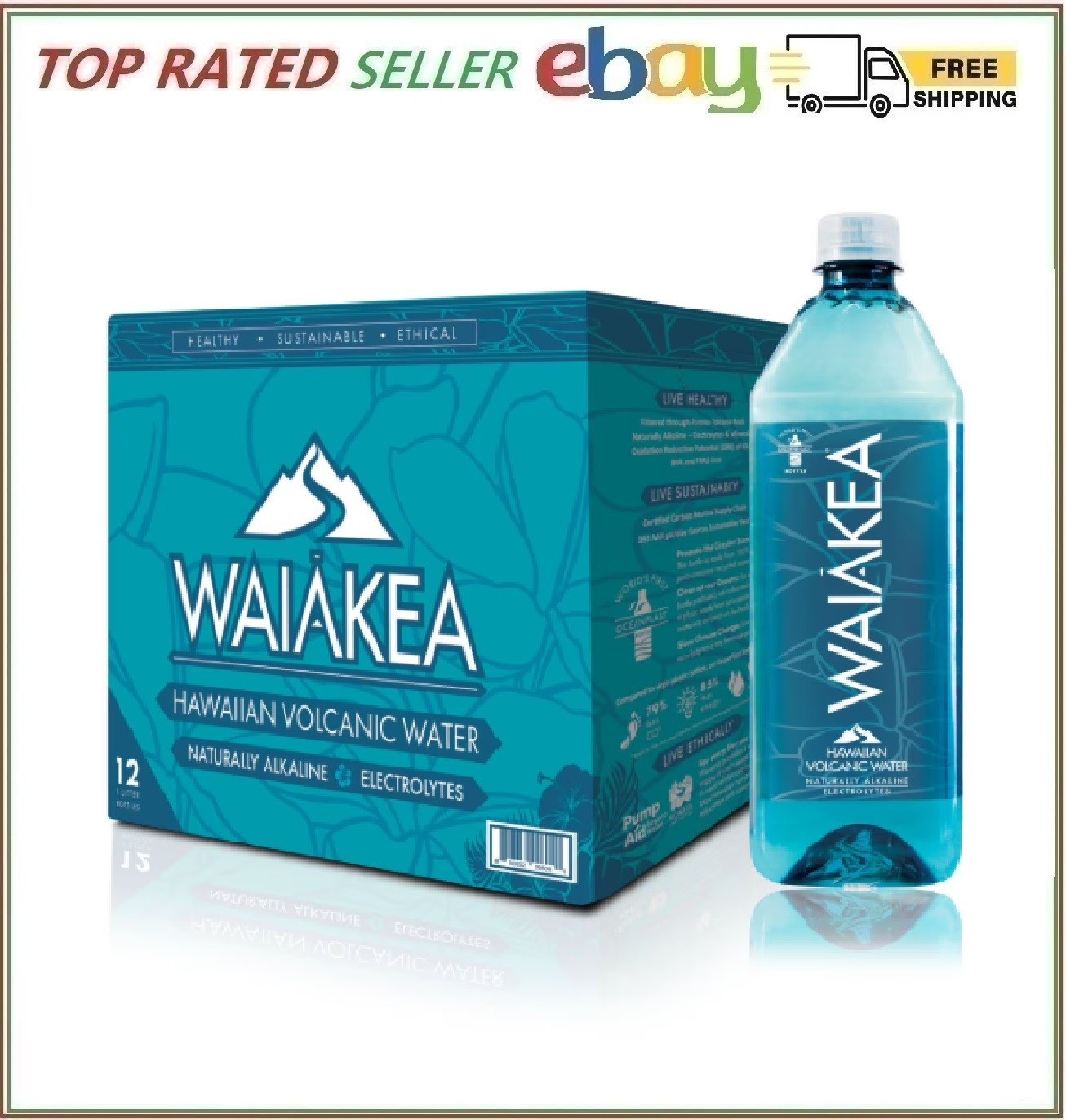 Waiakea Hawaiian Volcanic Water (1 L., 12 pk.)