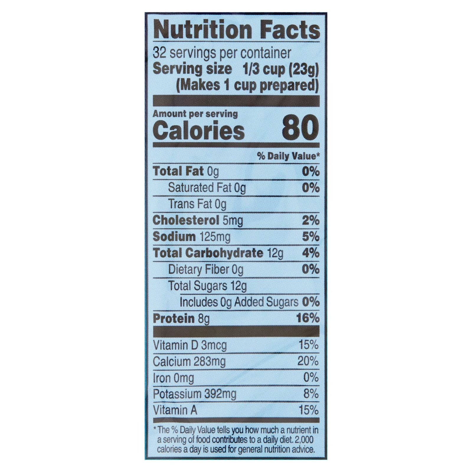 Great Value Instant Nonfat Dry Milk, 25.6 oz, Bag