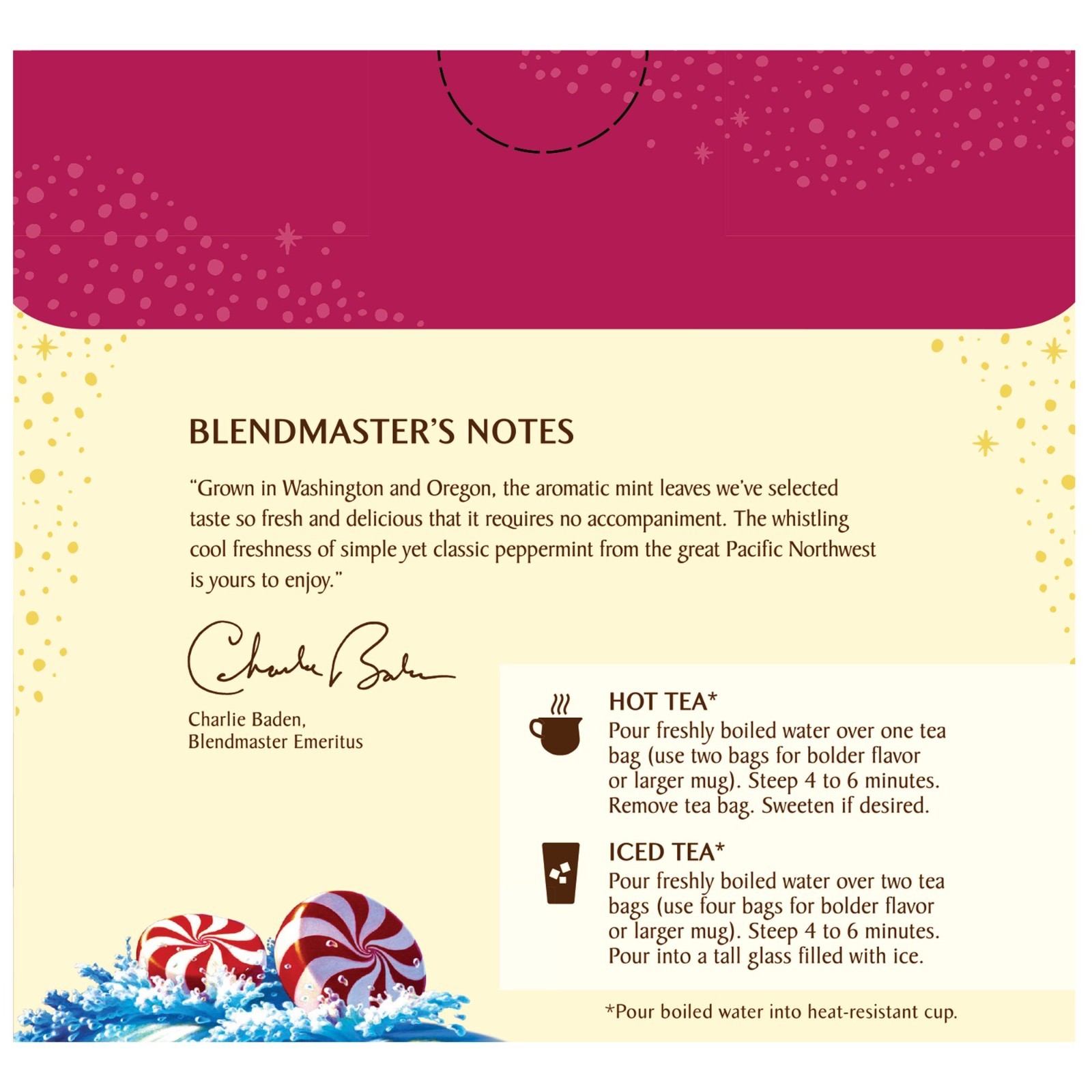 Celestial Seasonings Peppermint Caffeine-Free Herbal Tea Bags (40 Count)