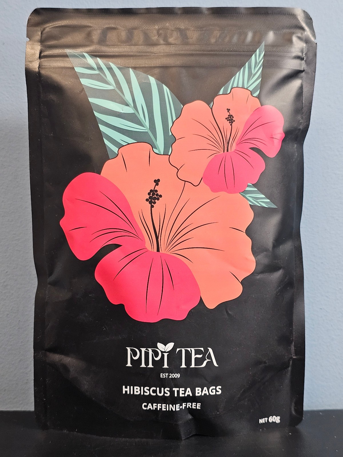 Pipi Tea Hibiscus Tea Bags Caffeine-Free 30 Bags – New / Sealed! Exp 12/23/2028