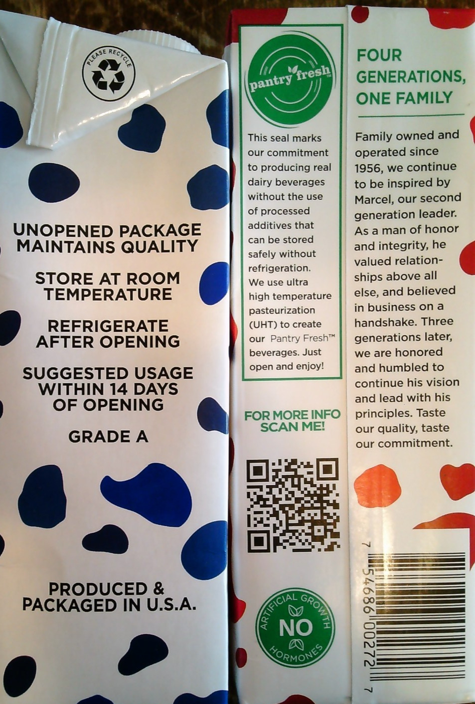 LOT OF 6 Marcel’s Modern Pantry Milk (4 x 2%; 2 x Whole Milk) 32oz *PLEASE READ*
