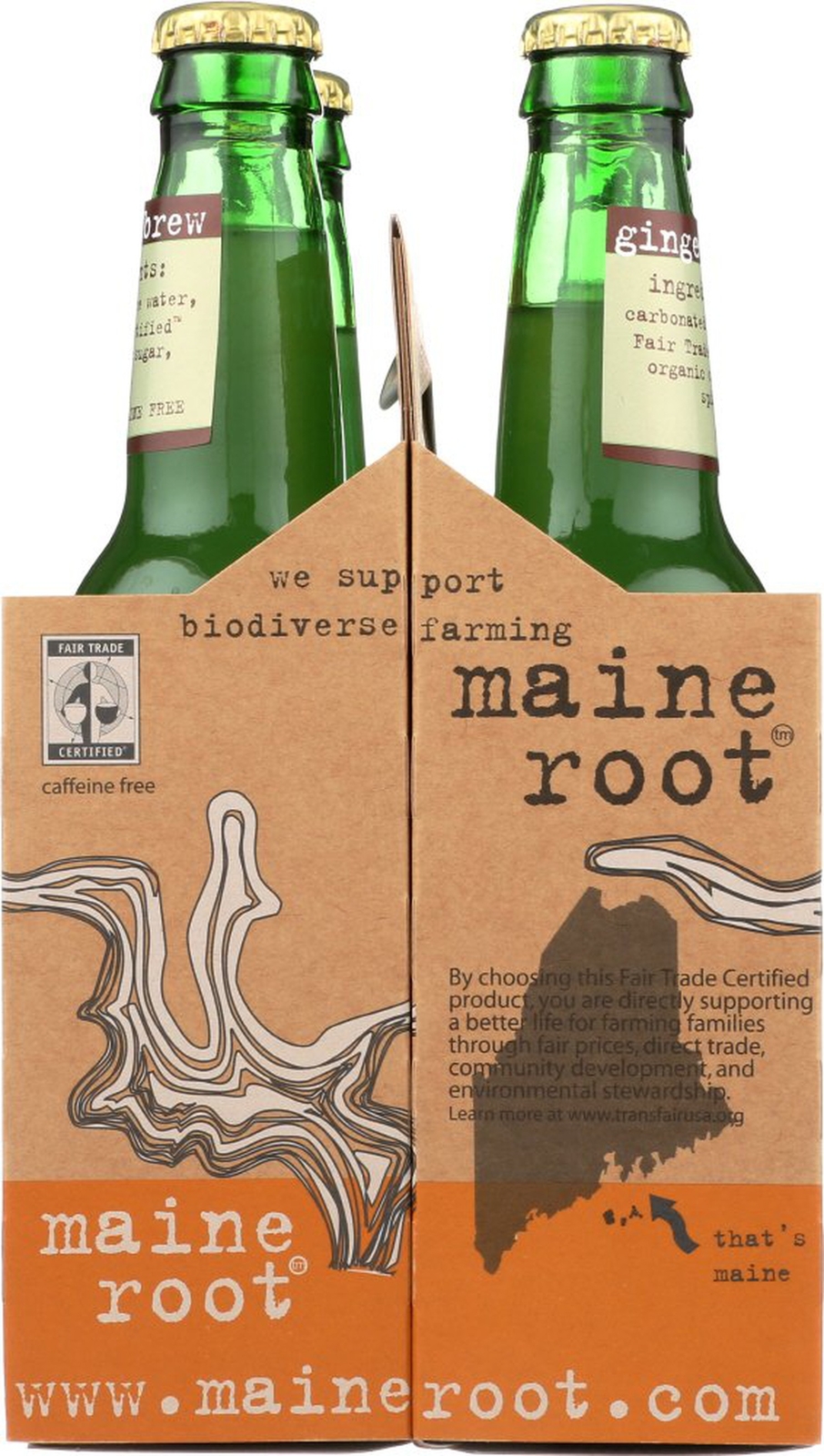 Maine Root Ginger Brew Soda, 12 Fl Ounce, Pack of 6, 12 Fluid Ounce