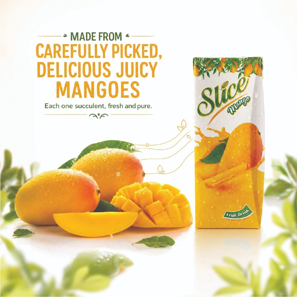 12 Pack Slice Mango Fruit Drink 200ml Ready to Drink Tropical Mango Juice