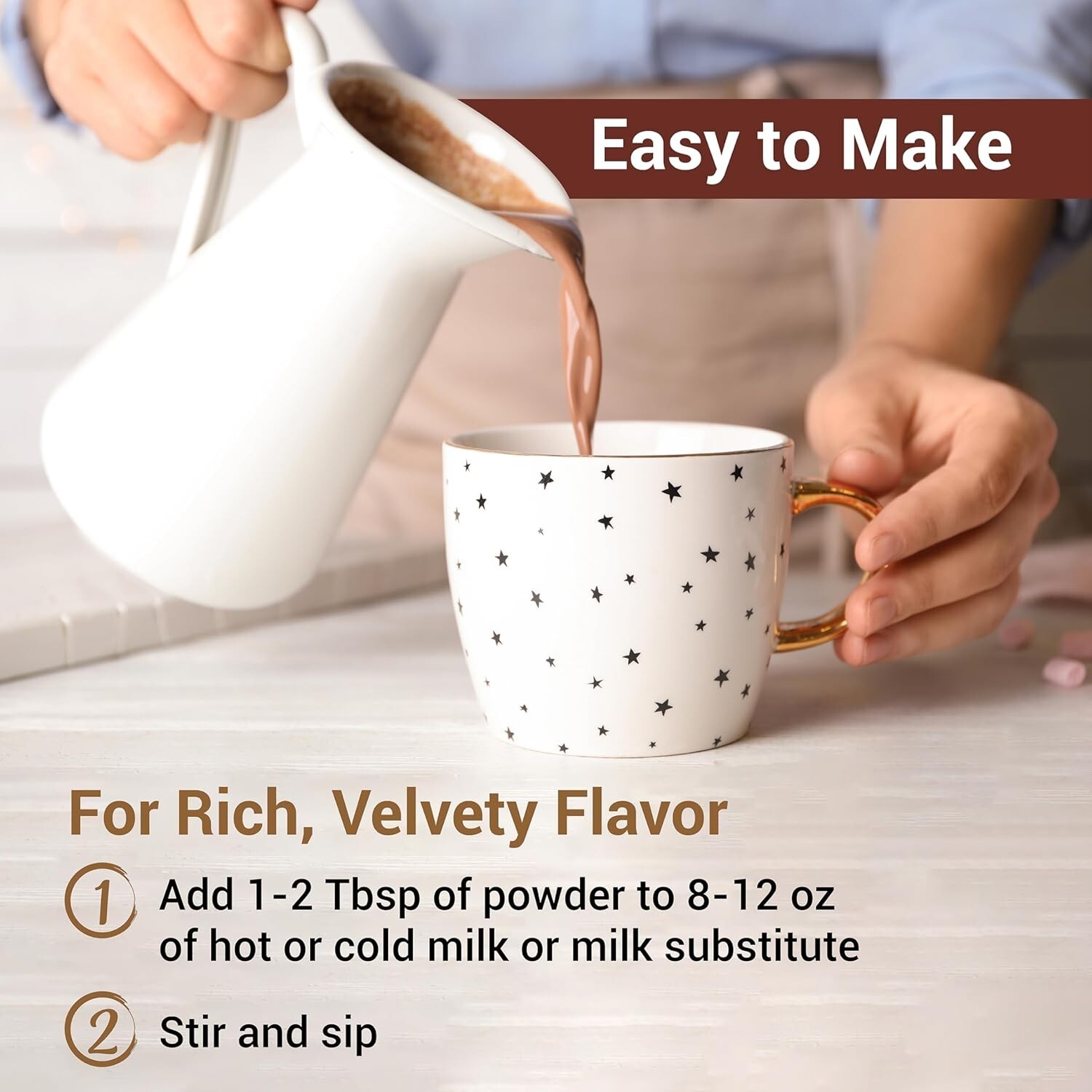 Milkboy Gourmet Hot Chocolate Mix – Vegan, Kosher, Gluten Free, 12 OZ