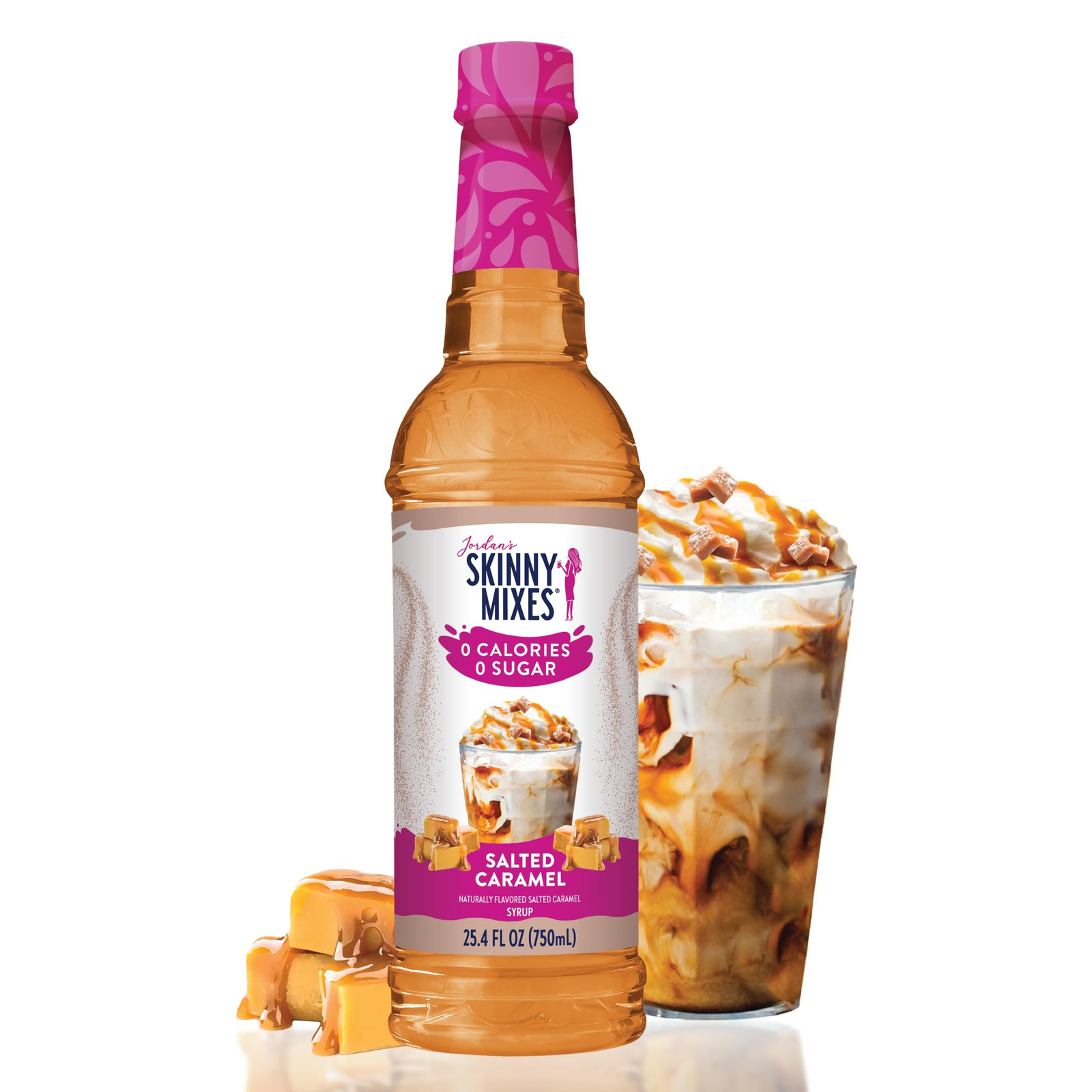 Pack of 2 Salted Caramel Flavoring Syrup 12.7 Fl Oz Guilt Free Keto Friendly