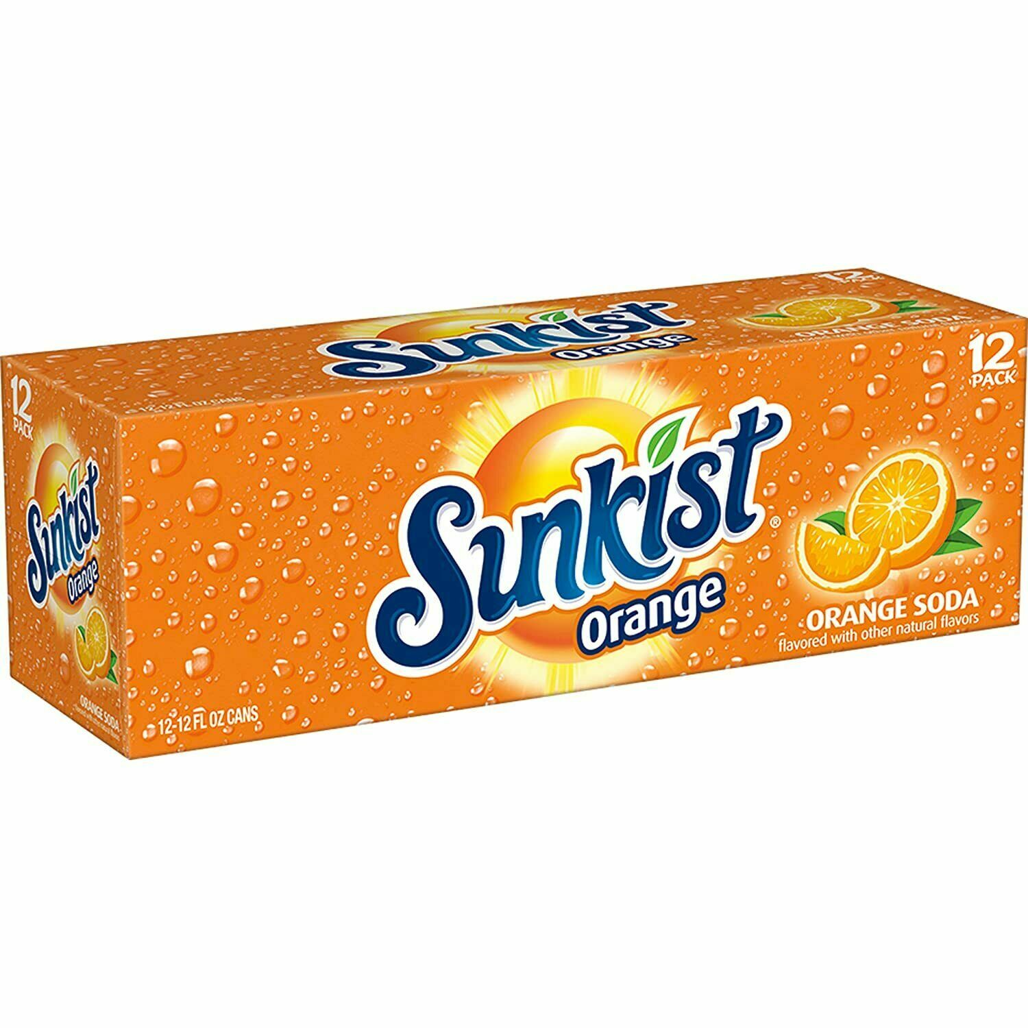 Sunkist Orange Soda 12 oz Cans (Pack Of 12) Free Shipping