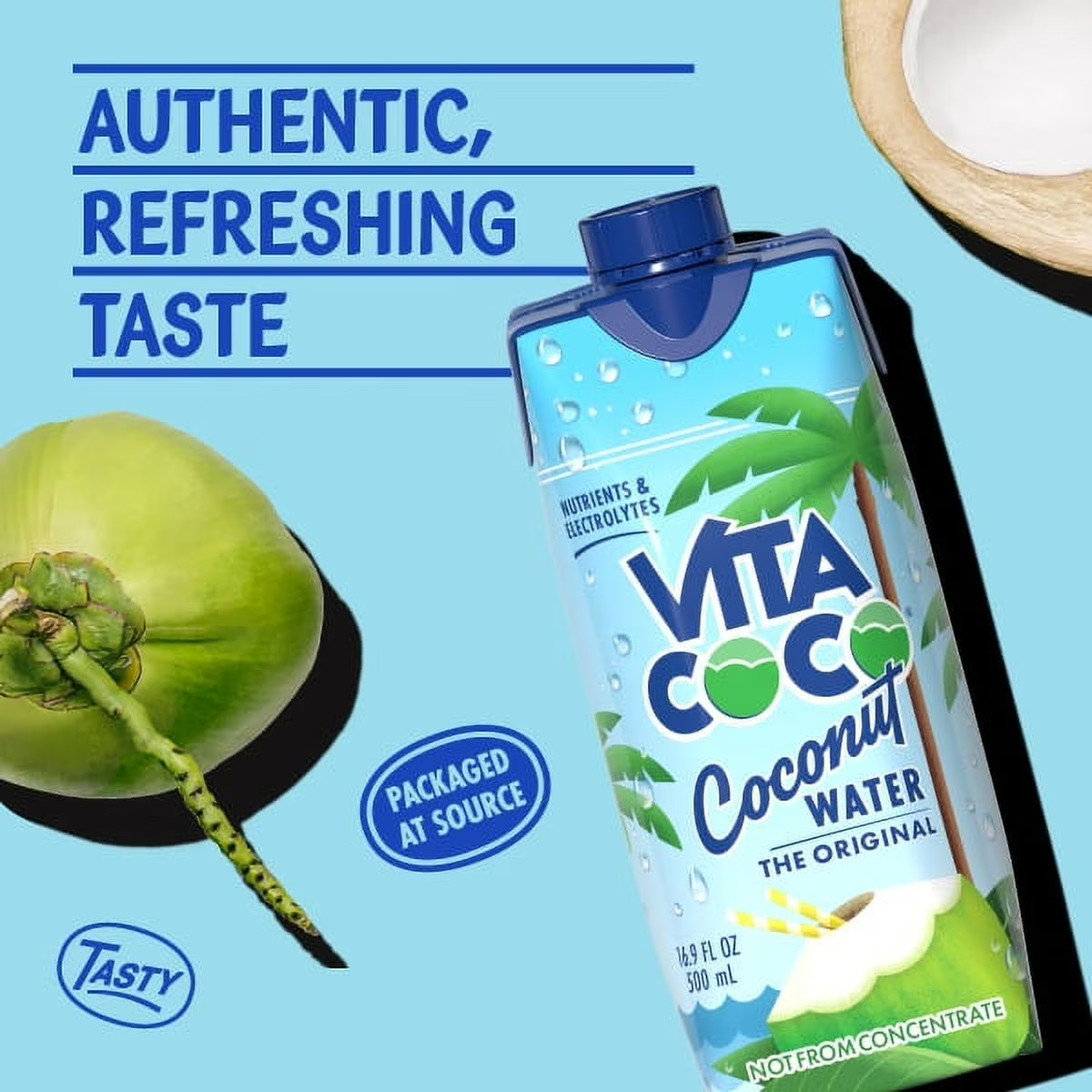 Vita Coco Pure Coconut Water – 12 PK, 16.9 FL OZ.