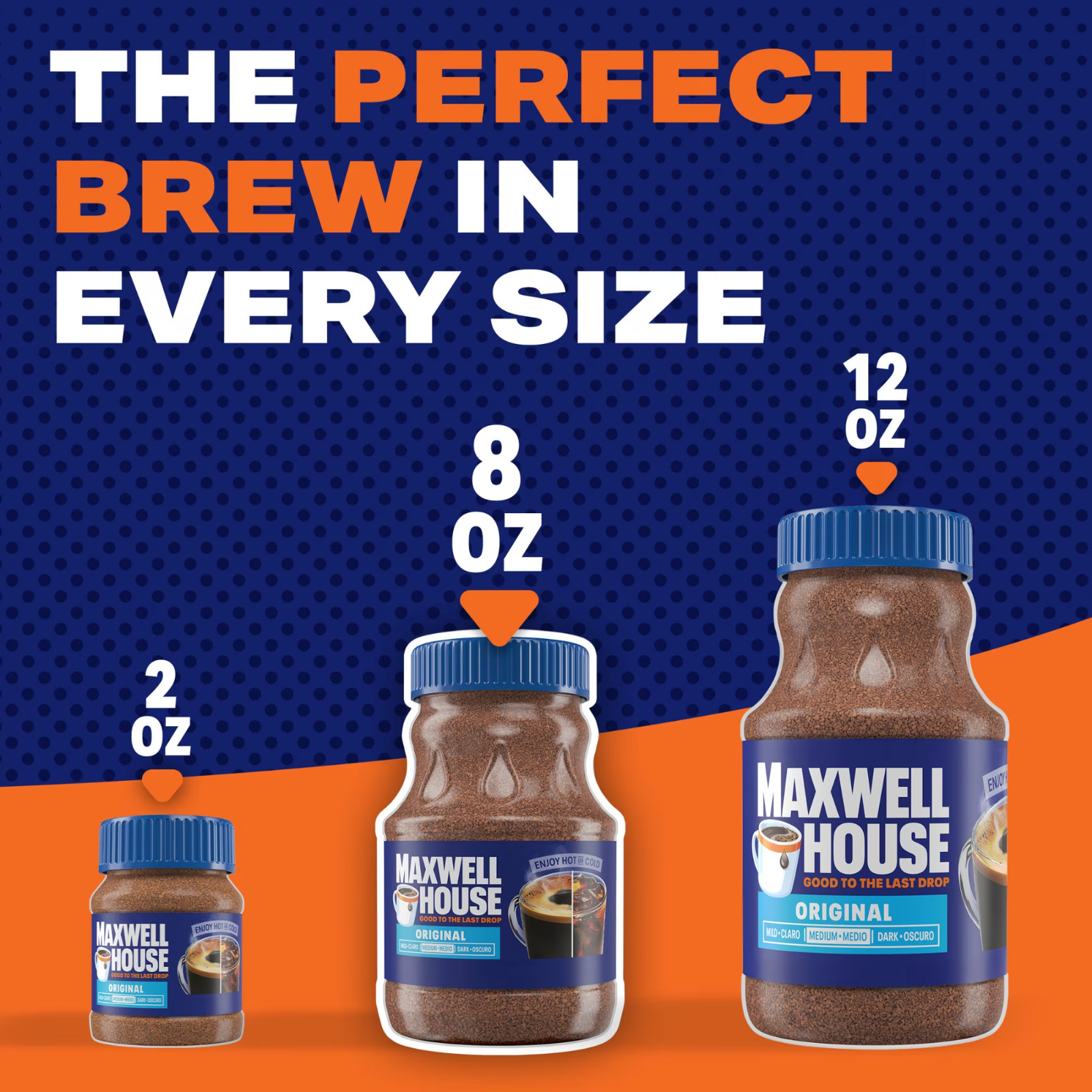 Maxwell House Original Roast Instant Coffee, 8 oz (JAR)