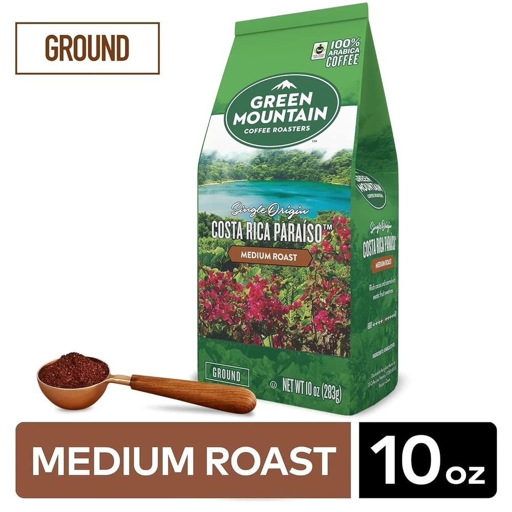 6 Bags of Green Mountain Costa Rica Paraiso Ground Coffee 10oz – Old Stock