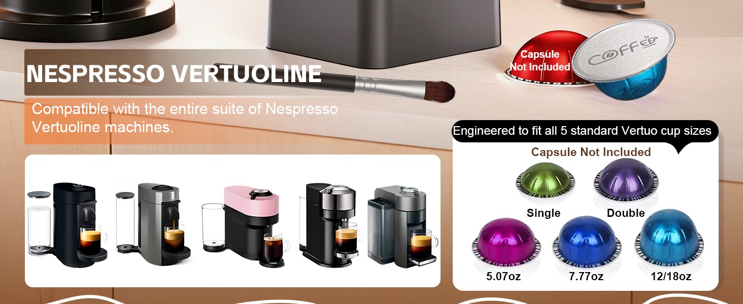 Reusable Vertuo Pods Refill Kit for Nespresso, NO PODS | 100pcs Aluminum Foil