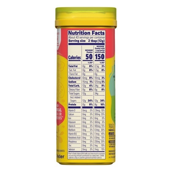 Nestle Nesquik Strawberry Flavor Powder Drink Mix, 18.7 oz