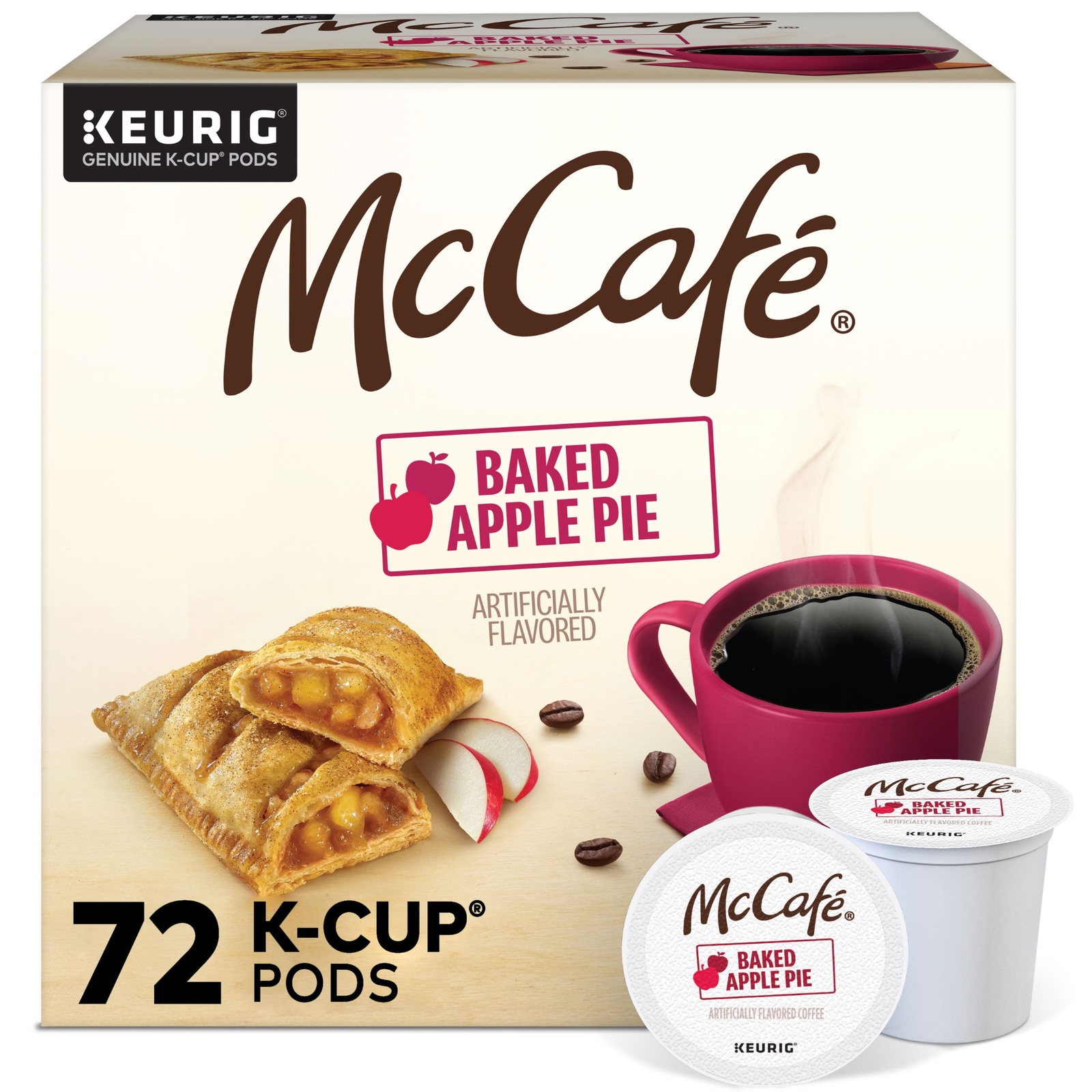 McCafe Baked Apple Pie Coffee, Keurig Single Serve K-Cup Pods, 72 Count