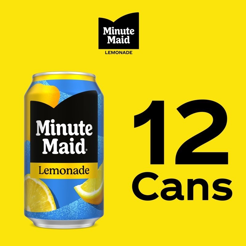 Minute Maid Lemonade Fridge Pack Cans, 12 fl oz, 12 Pack – Free Shipping