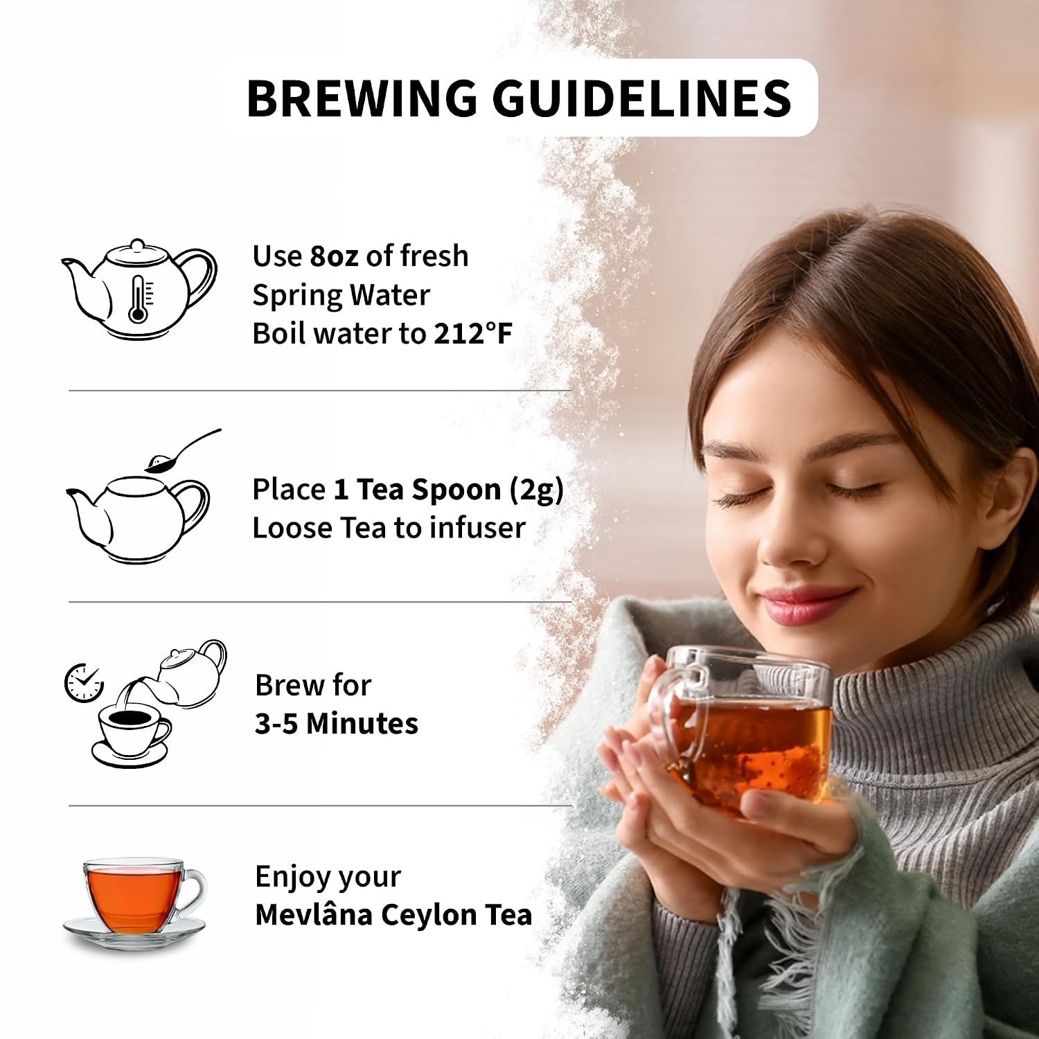 Mevlana – Pure Ceylon Loose Leaf Tea | Black Tea Leaves | Rich & Smooth Sri …