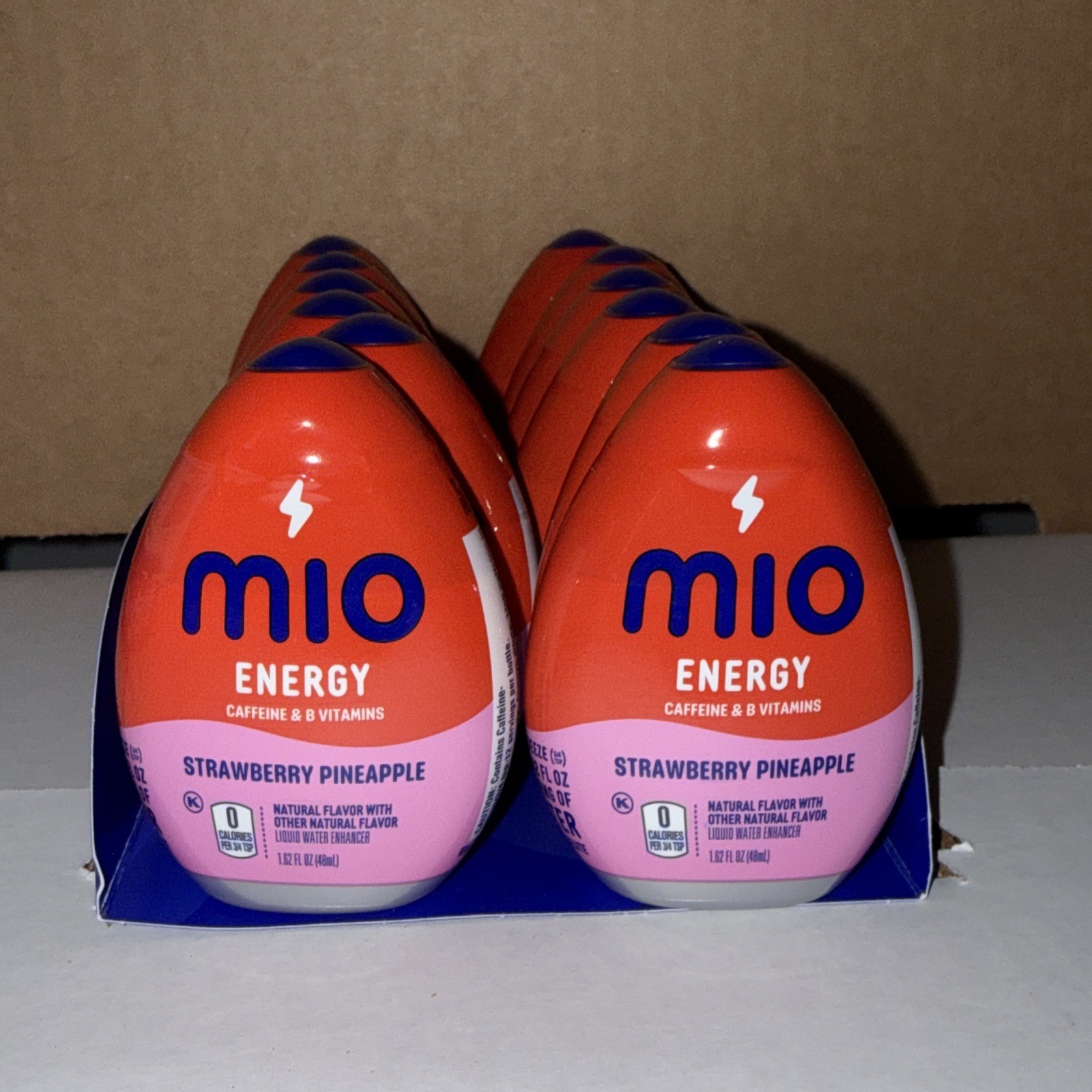12x-MiO ENERGY Caffeine Strawberry Pineapple Vitamins Drink 1.62oz- EXP 02/2027