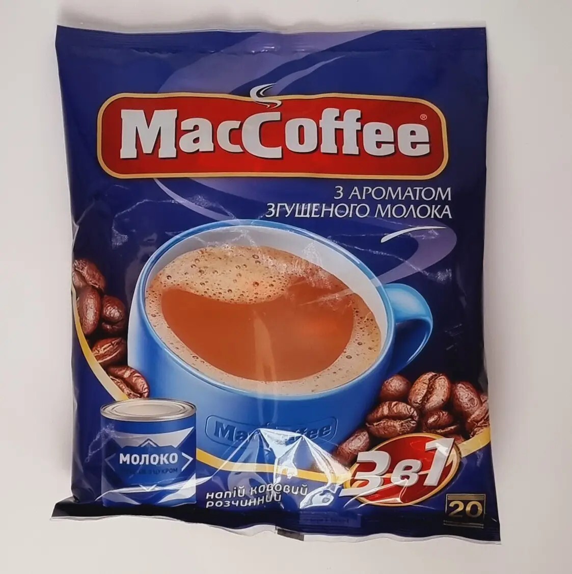 MacCoffee Condensed Milk Instant Coffee 3in1 (Individual sachets x18g) – Ukraine