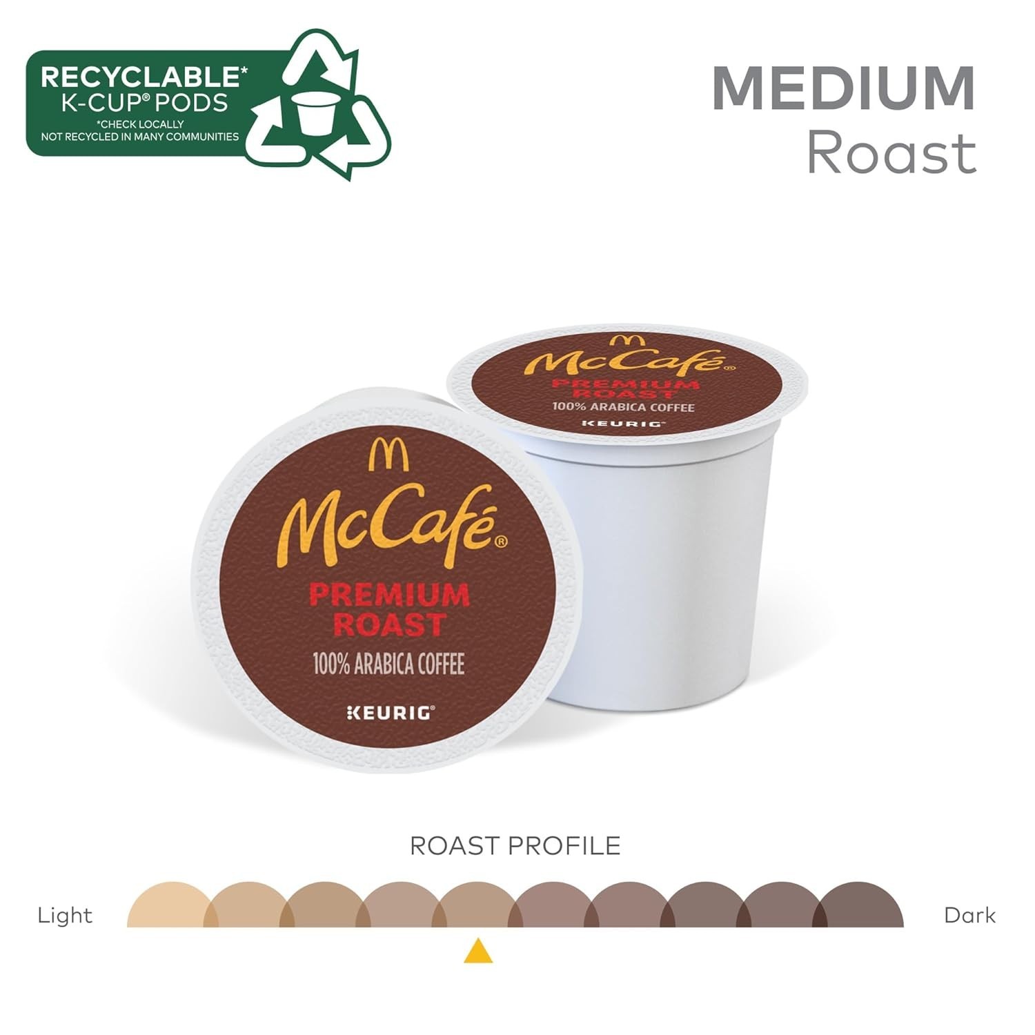 McCafe, Premium Roast Coffee, Keurig Single Serve K-Cup Pods, 96 Count