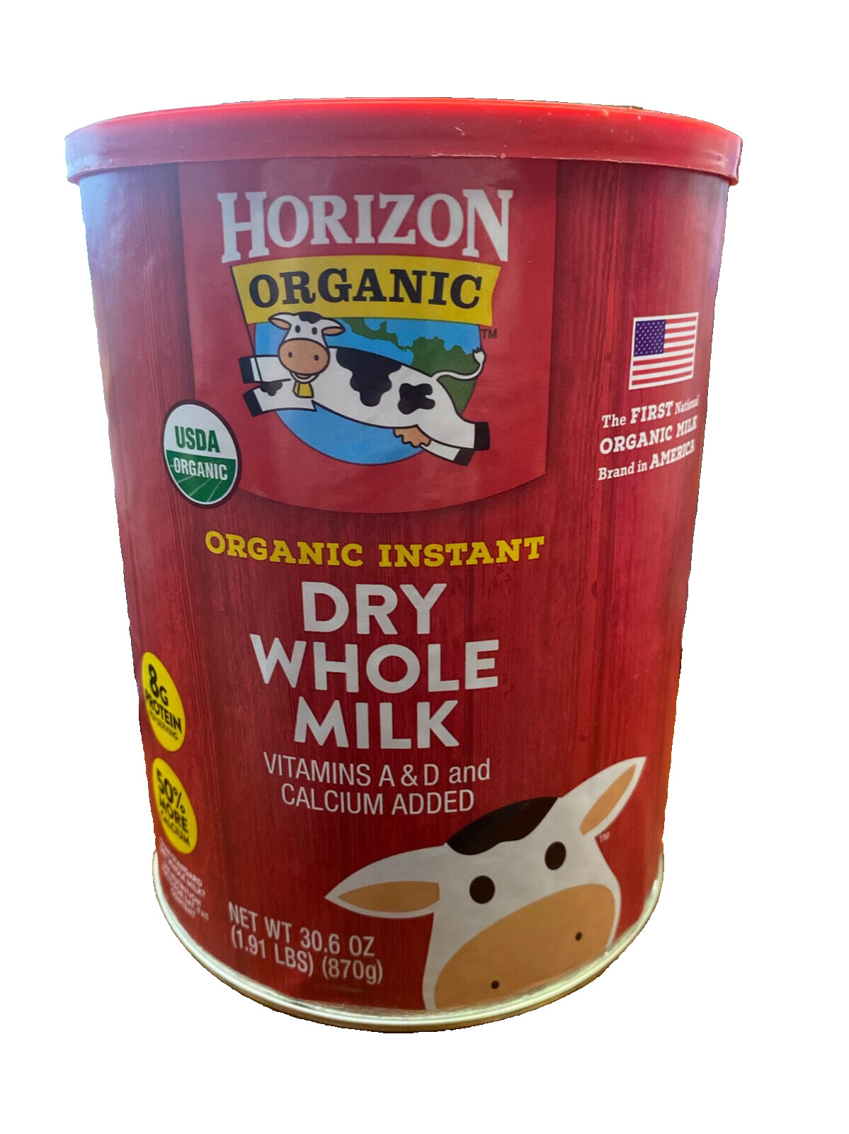 Horizon Powder Organic Instant Dry Whole Milk 30.6 oz 10/2028