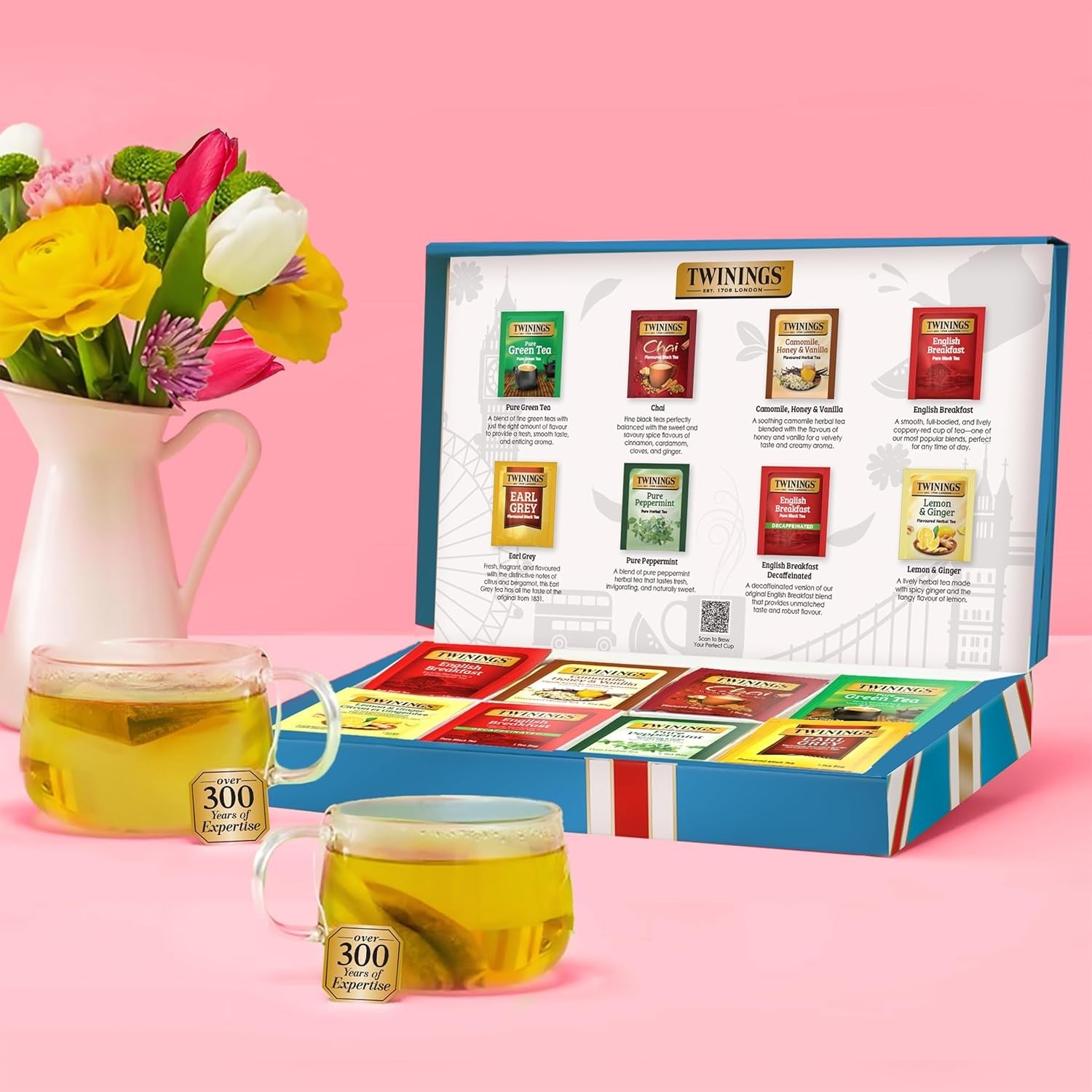 Tea Classics Collection Gift Box Variety Sampler, 48 Tea Bags Pack of 1, Enjo…