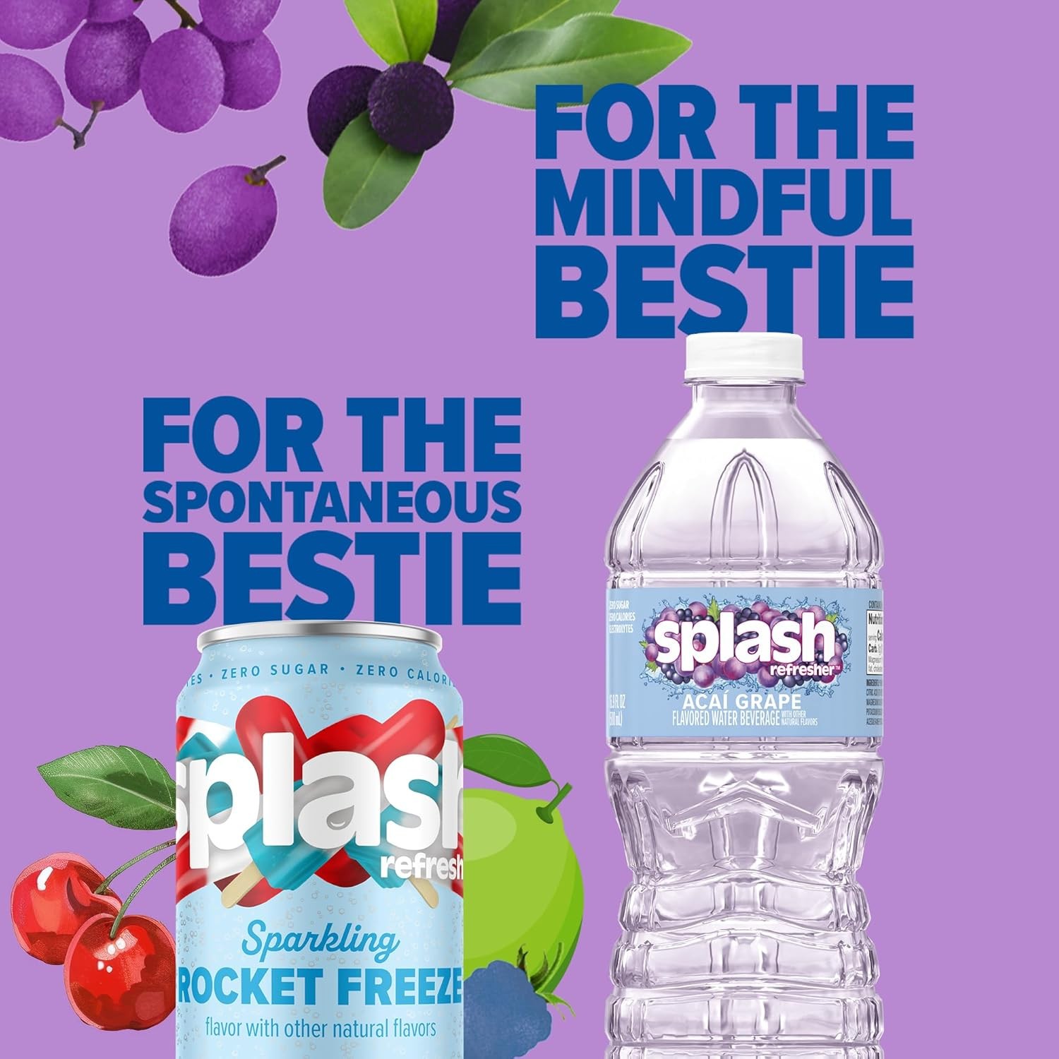 Splash Refresher Flavored Water Bottles6-Pack, 16.9 Fl Oz – Refreshing Flavored