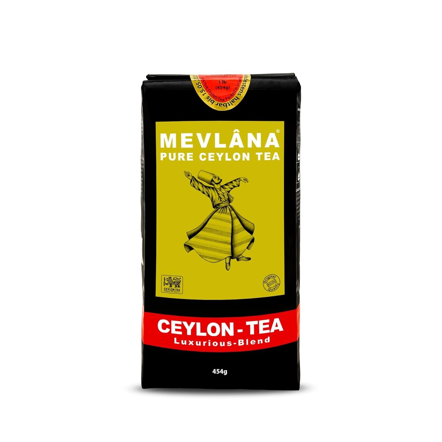 Mevlana Ceylon Black Tea Premium Loose Leaf 500g Rich Strong Flavor
