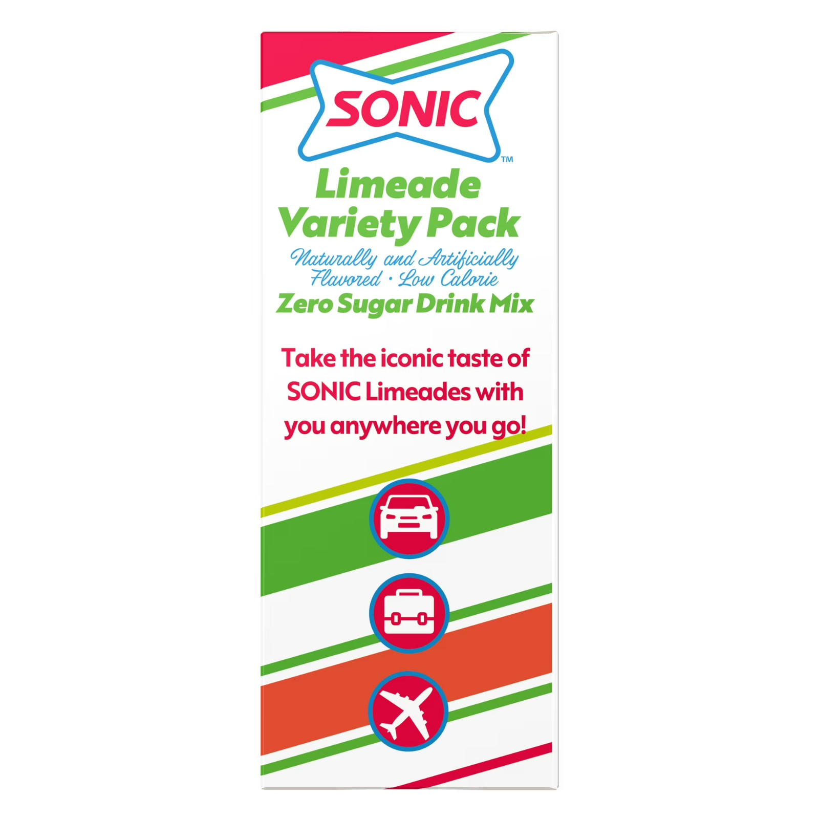 Sonic Limeade Variety Pack Singles-To-Go Packets Drink Mix 30-Count GLOBAL SHIP