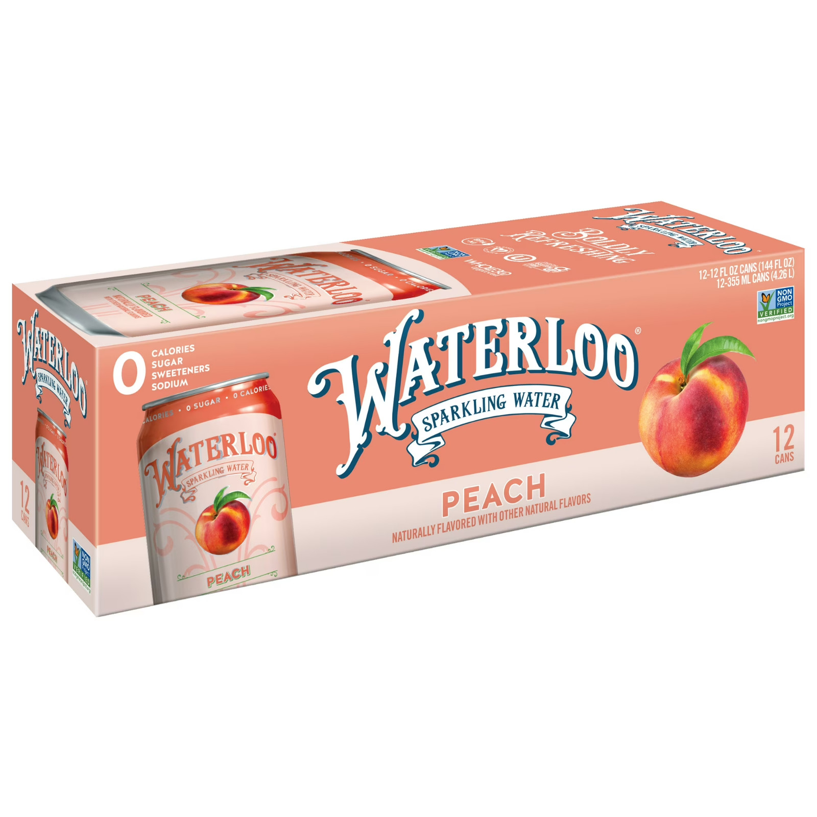 Waterloo Sparkling Water Naturally Flavored 12 Fl Oz Cans (Pack of 12)