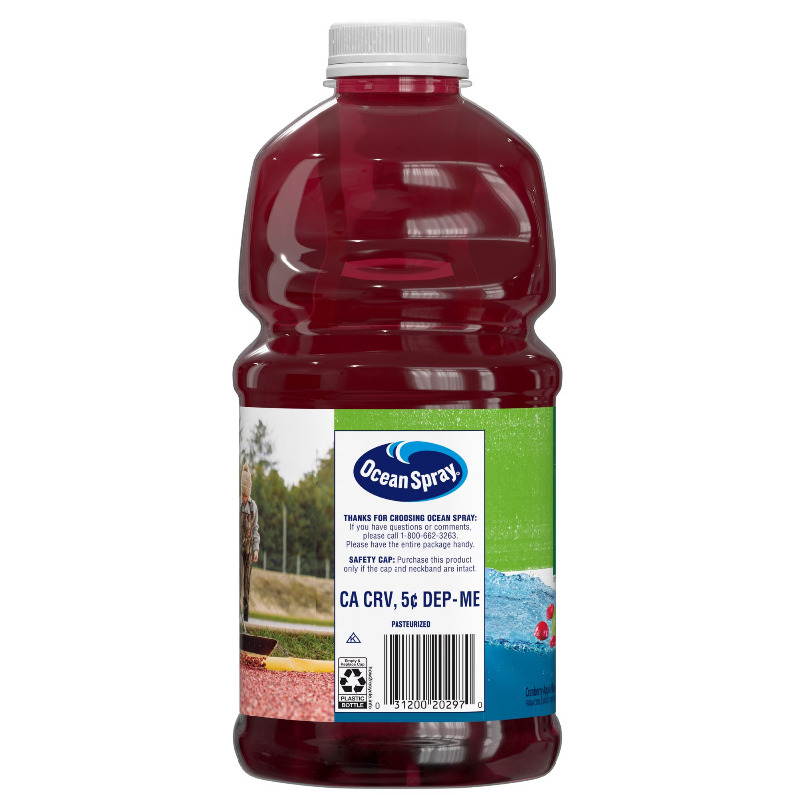 Ocean Spray Cran-Apple Cranberry Apple Juice Drink, 101.4 Fl Oz Bottle Pack of 2