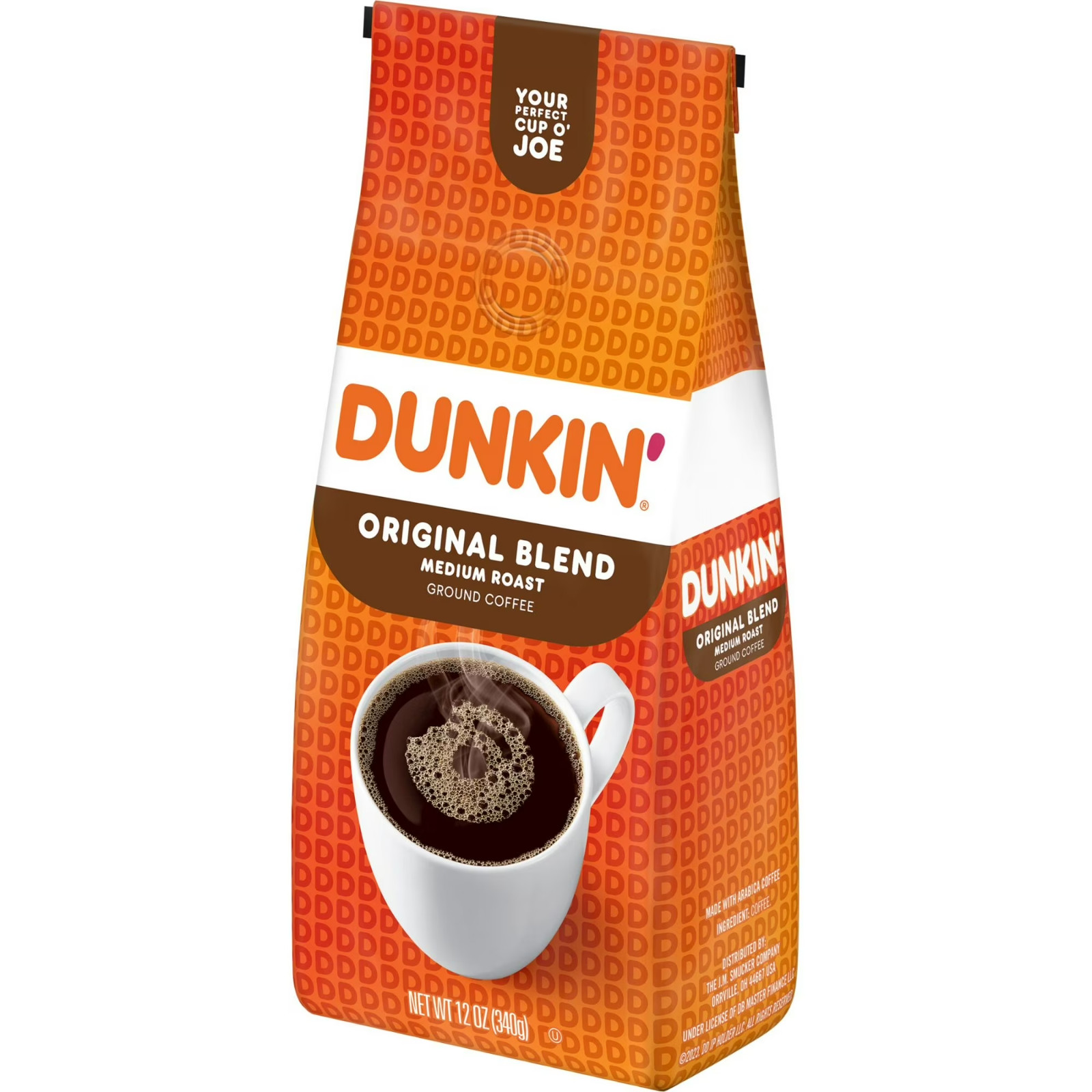 (Pack Of 2) Dunkin’ Original Blend Ground Coffee, Medium Roast, 12 Oz Bag