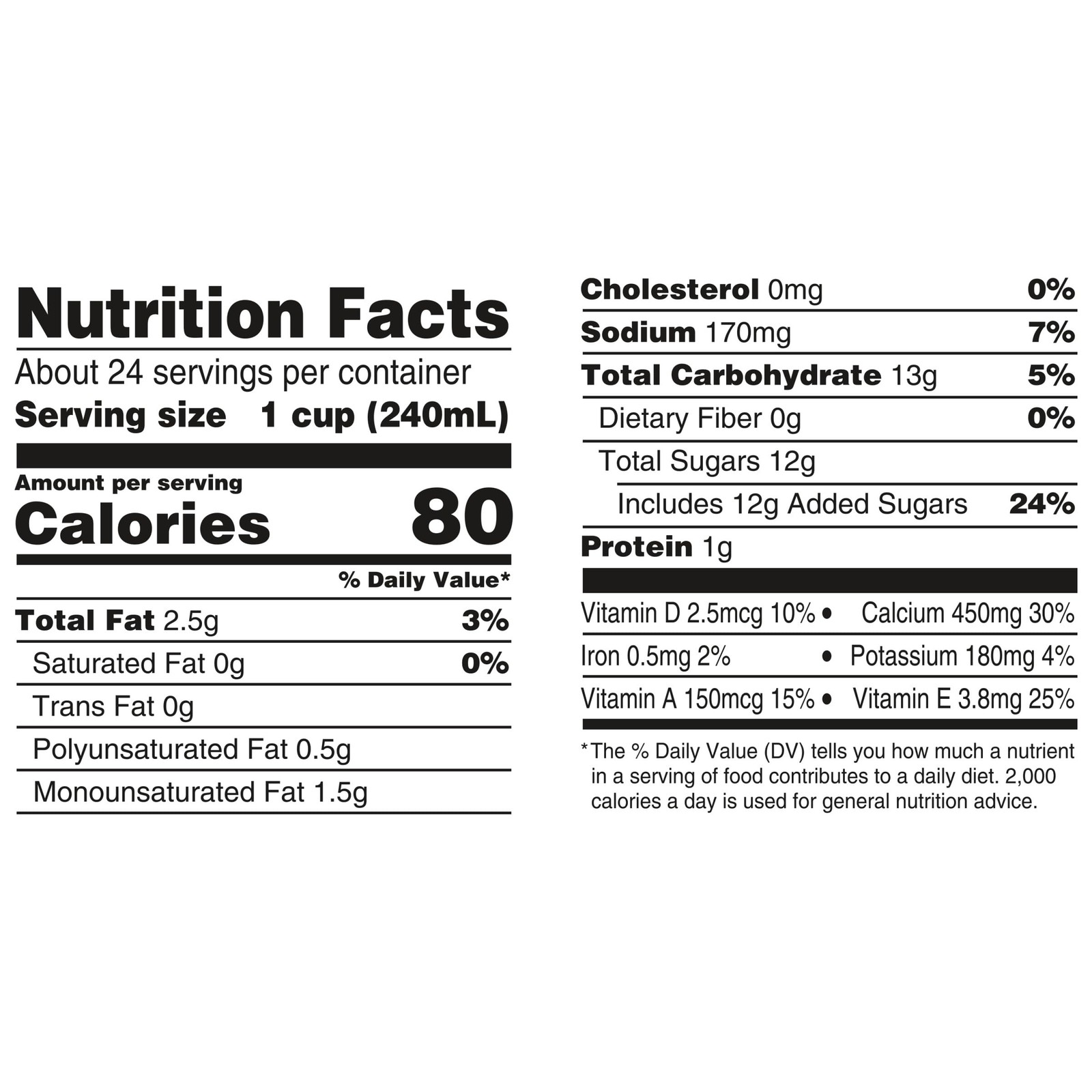 Shelf-Stable Almond Milk, Vanilla, 32 Fl Oz (Pack of 6), Blue