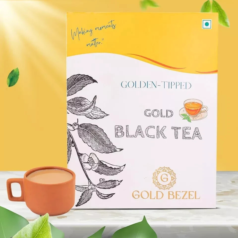 GOLD BEZEL Exceptional Gold Tea, 100 Grams Free Shipping World Wide