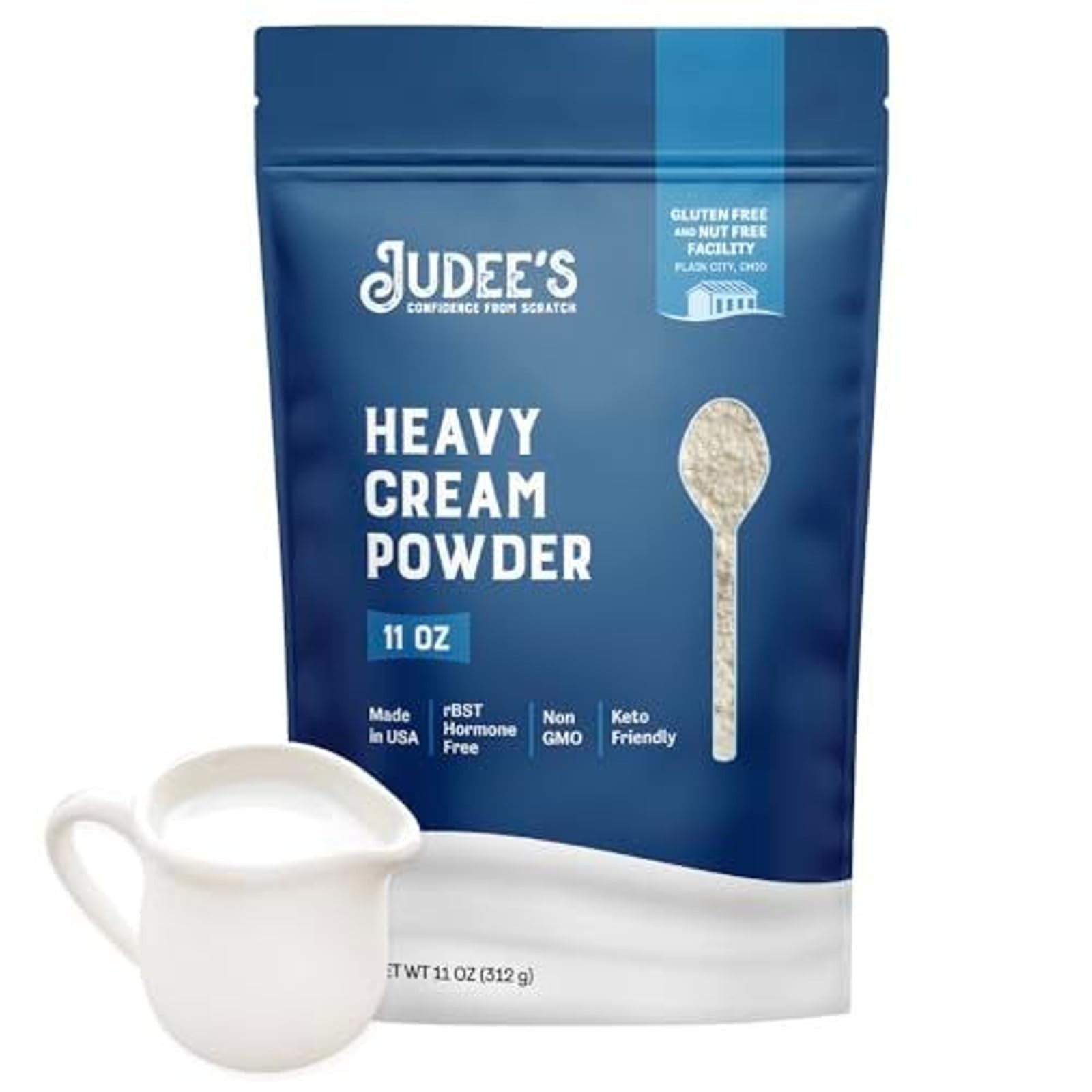 Gluten Free Heavy Cream Powder – Shelf-Stable Dehydrated Creamer for Baking & To