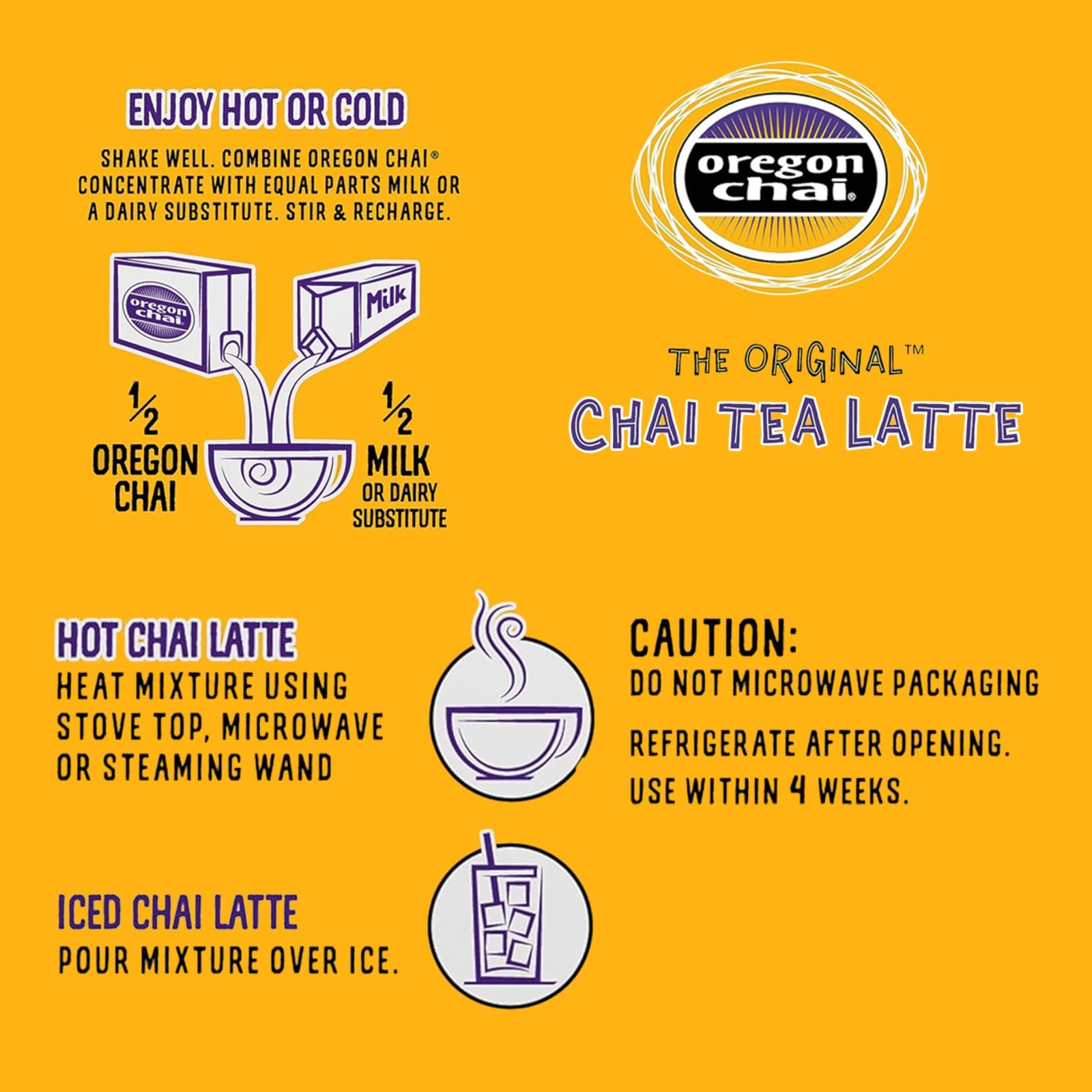 Dirty Chai Concentrate 32 Fl Oz (Pack of 6) – Ready-to-Drink Latte