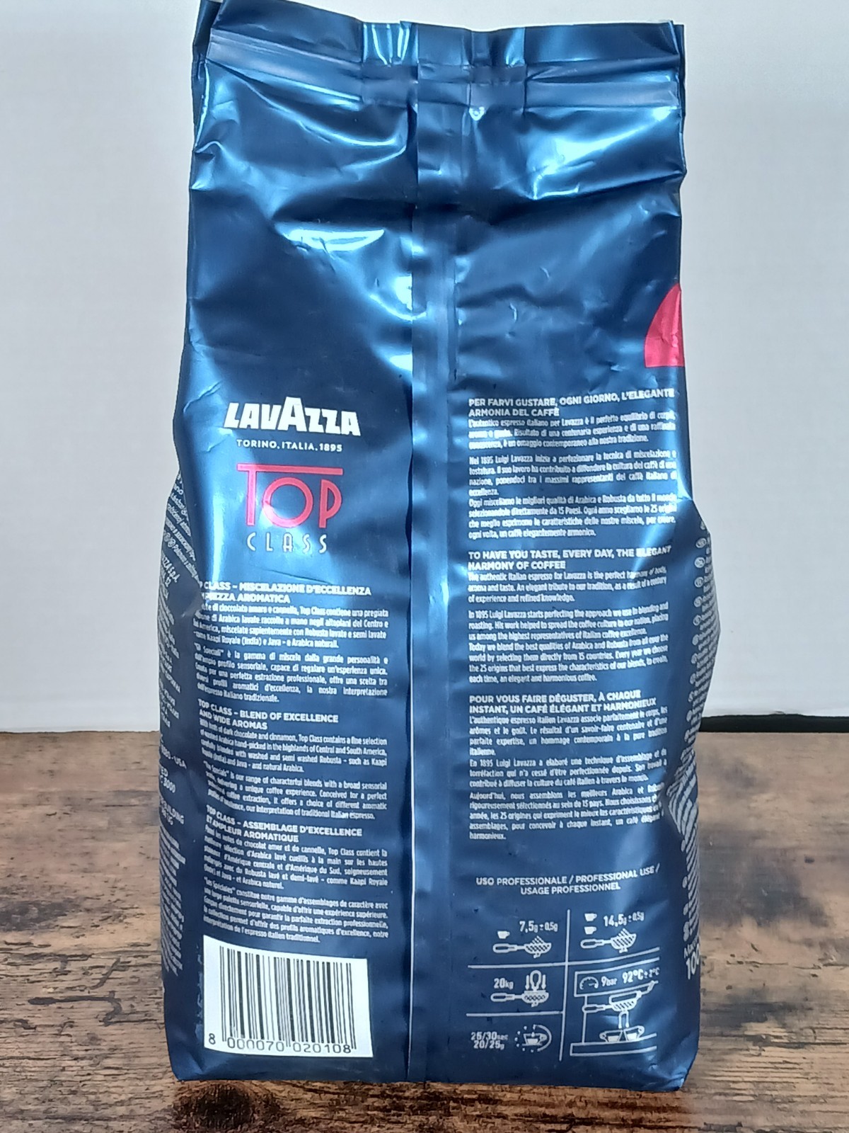 Top Class Medium Roast Whole Coffee Beans by Lavazza 35.2 oz 2.2 lbs BB 5/30/27