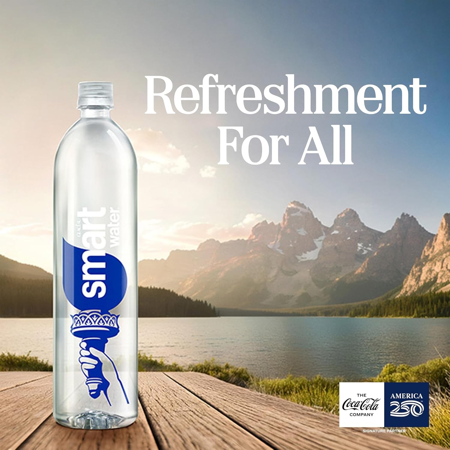 Smartwater vapor distilled premium water bottles, 1L, 6 Pack