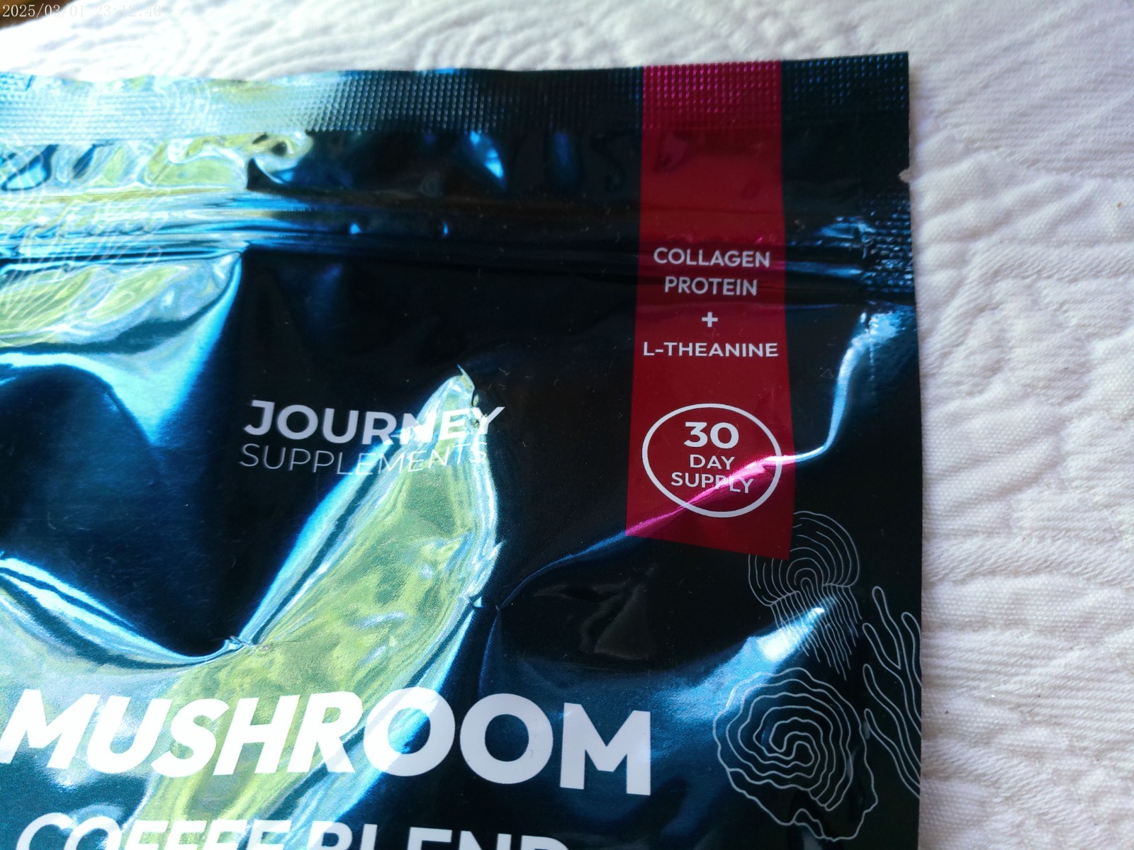 JOURNEY SUPPLEMENTS 7.4 oz MUSHROOM CLASSIC BLEND COLLAGEN PROTEIN EXP 01/2029