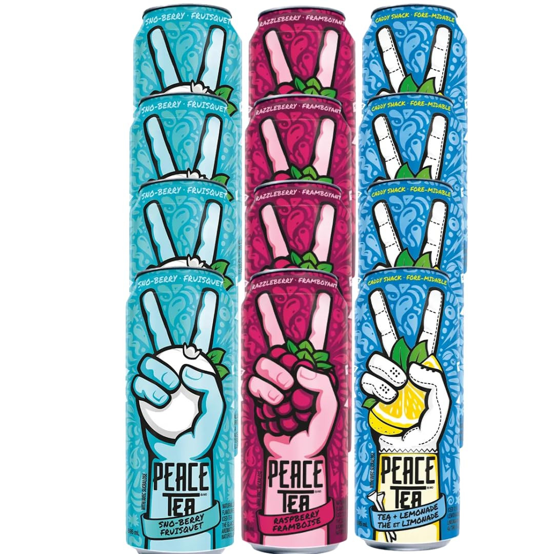 16 Oz 12-Pack Variety – Caddy Shack, Razzleberry & Sno-Berry – Ready-To-Drink Ic