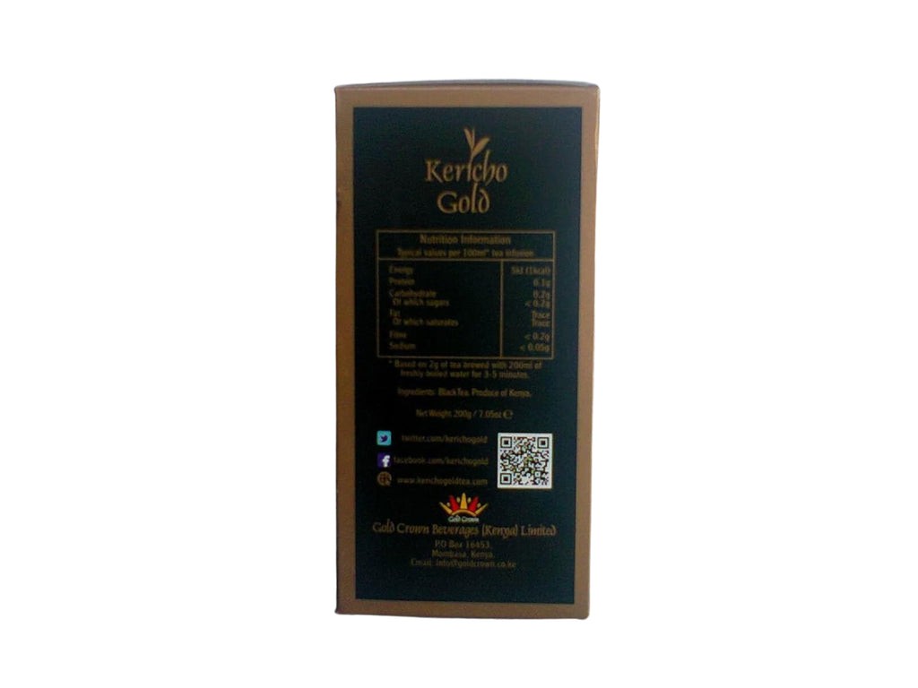 KENYA KERICHO 100 UNIT ROUND TEA BAGS (PACK OF 10 BOX)