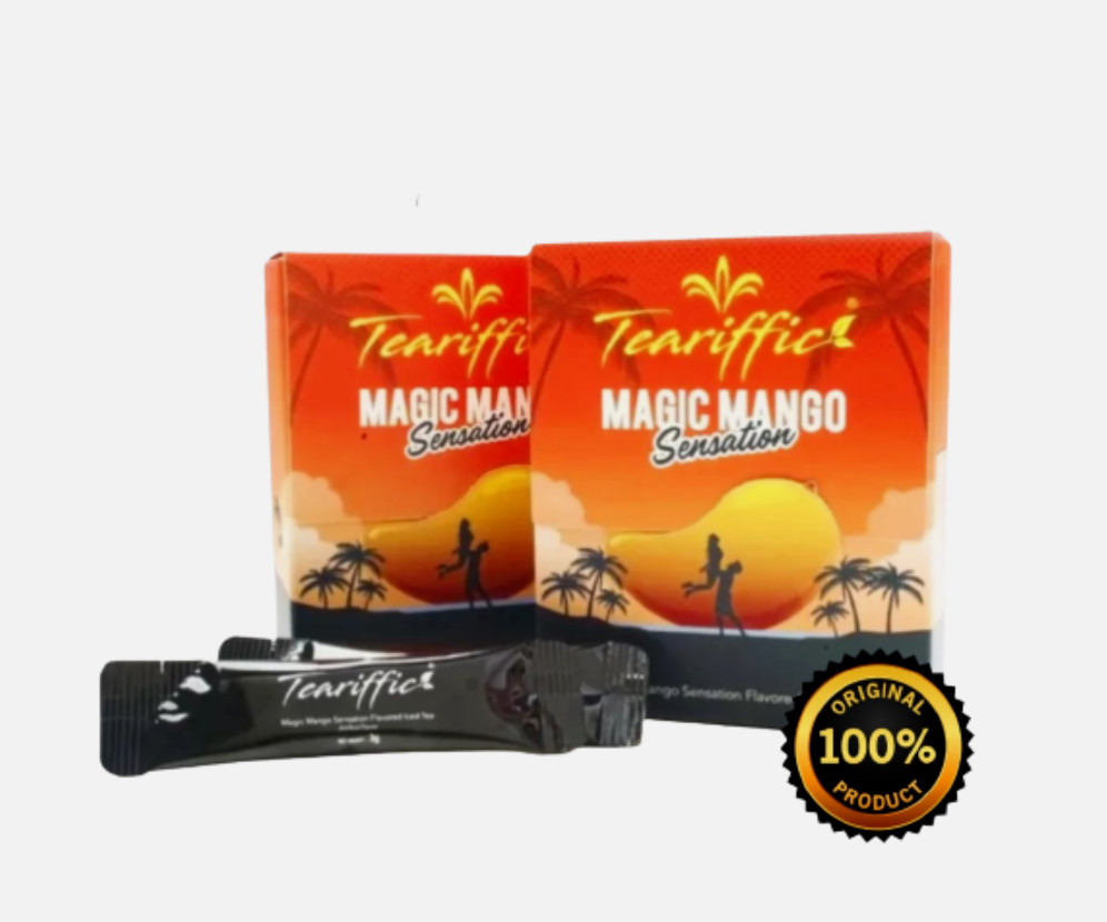Teariffic Magic Mango Sensation Sexual Men Herb Energy Coffee 1 Box (12 Sachets)