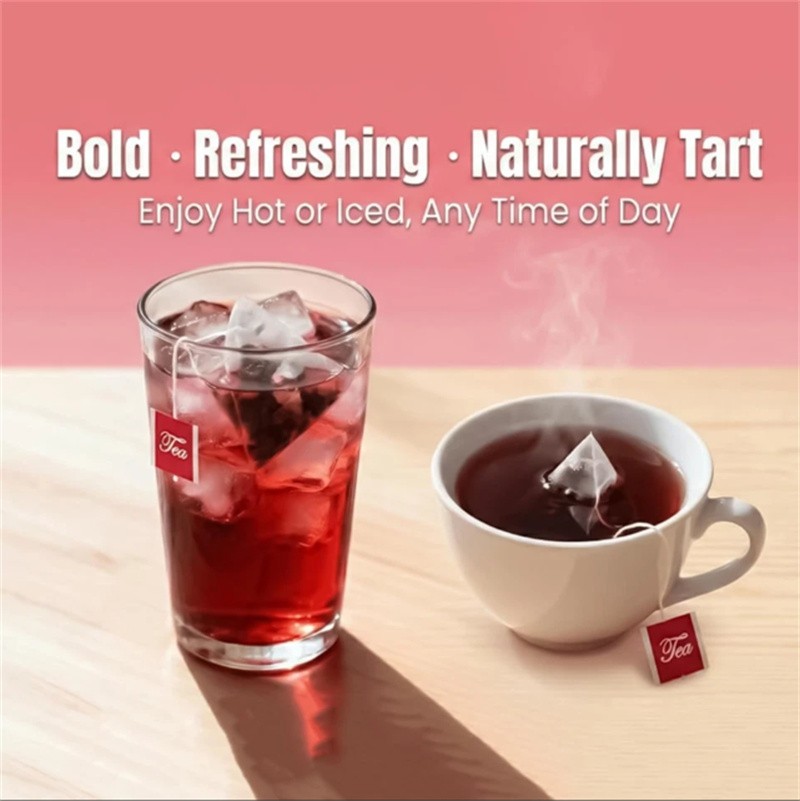 PiPi Tea Organic Hibiscus Tea Bags – Caffeine Free Herbal Tea Rich in Antioxi…