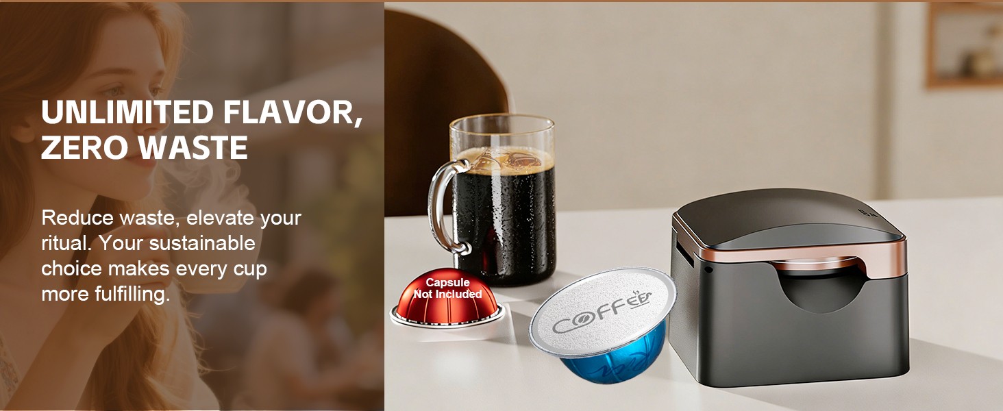 Reusable Vertuo Pods Refill Kit for Nespresso, NO PODS | 100pcs Aluminum Foil