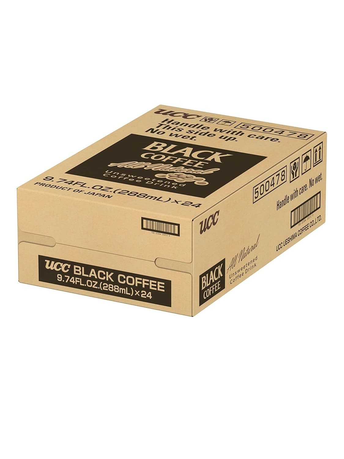 UCC Ready to Drink Black Coffee, 9.74 FL OZ (Pack of 24). Imported from Japan
