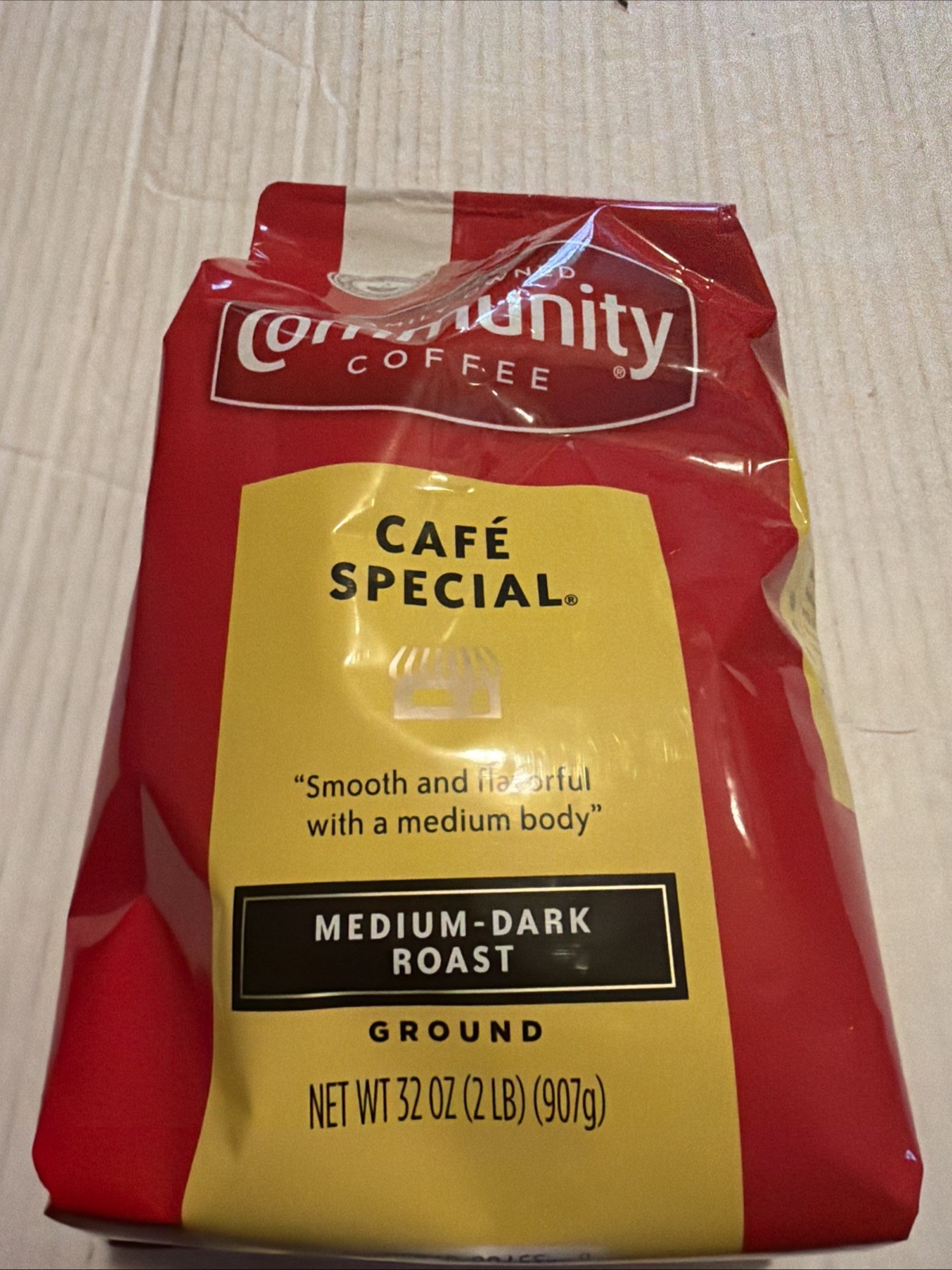 Cafe Special Blend Ground Coffee, Medium Dark Roast, 32 Ounce Bag, 1 Unit
