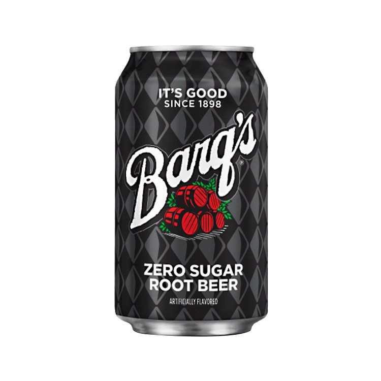 Barq’s Zero Sugar Root Beer Soda Soft Drink, 12 fl oz Cans, 36 Pack