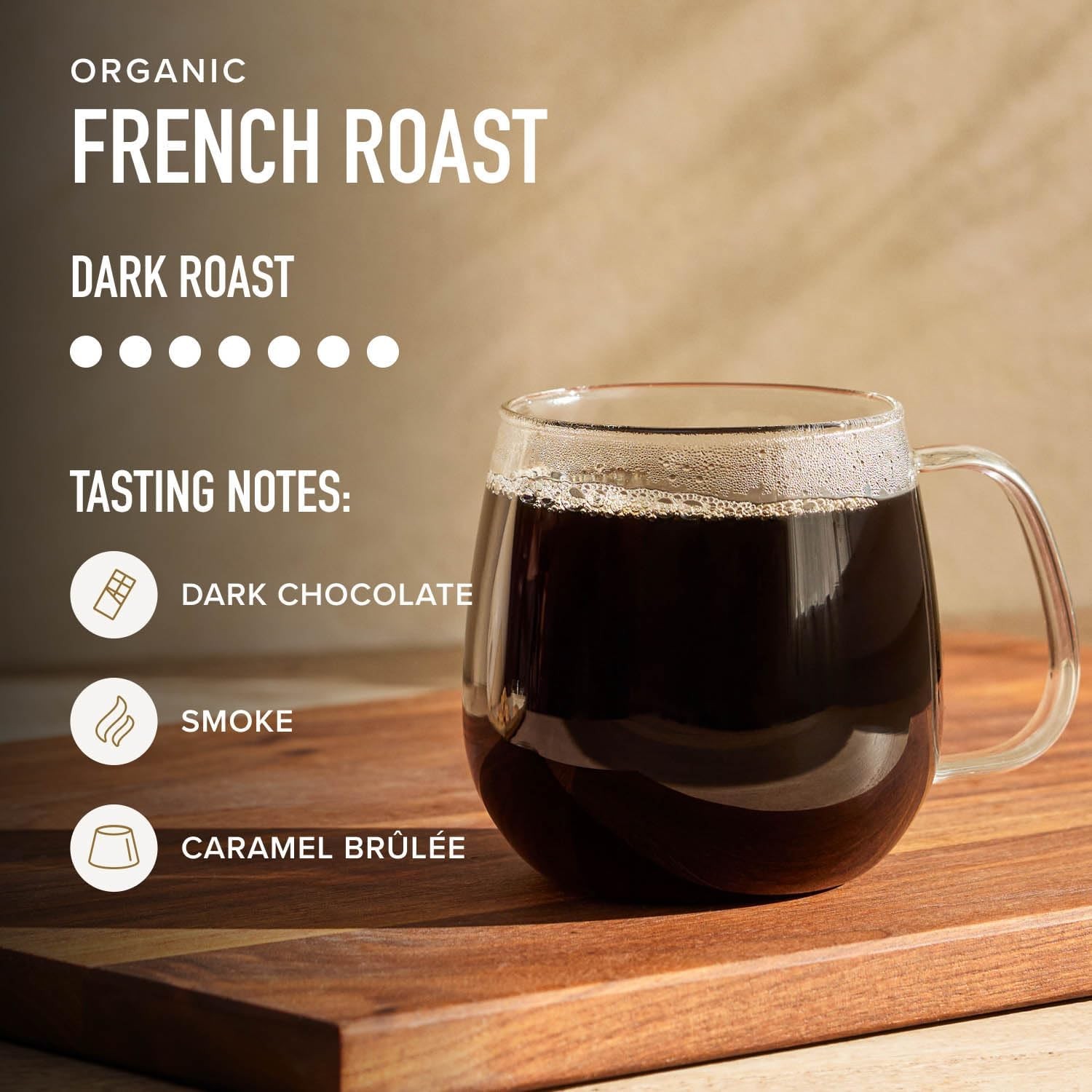 USDA Organic Dark Roast Ground Coffee, 100% Arabica Coffee – French Roast 18