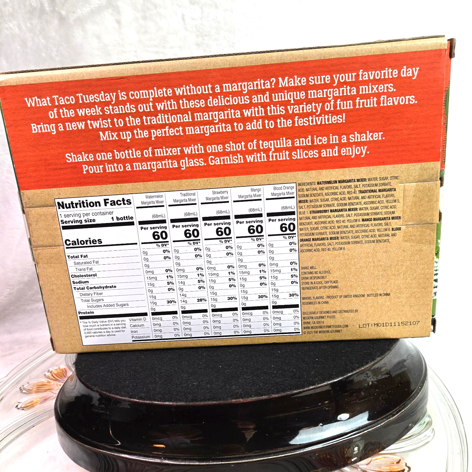 1 Pack The Modern Gourmet 11.5 Oz Taco Tuesday Margarita 5 Count Cocktail Mixers